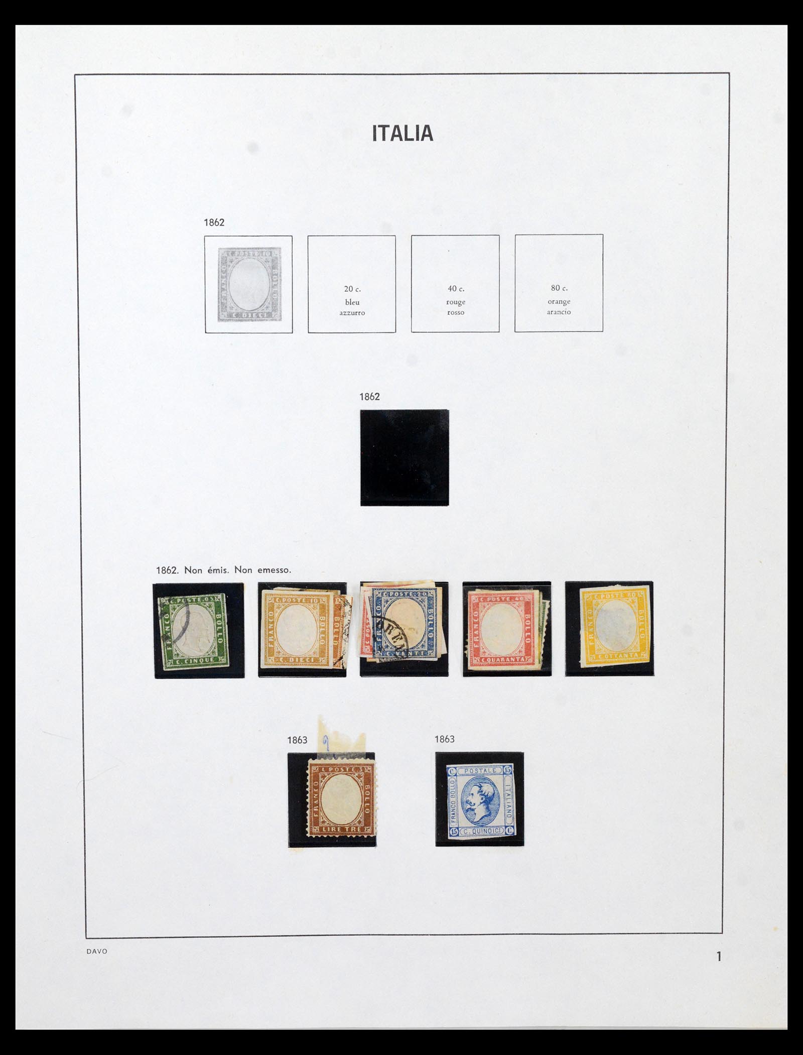 40463 0001 - Stamp collection 40463 Italy 1862-1978.