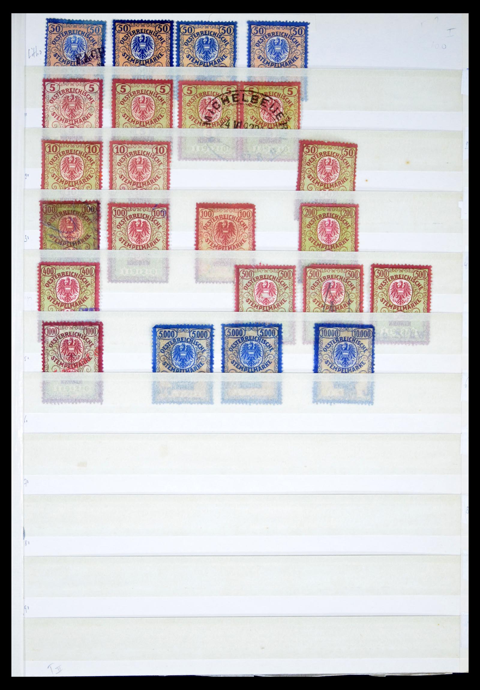 40466 0001 - Postzegel verzameling 40466 Oostenrijk fiscaal.