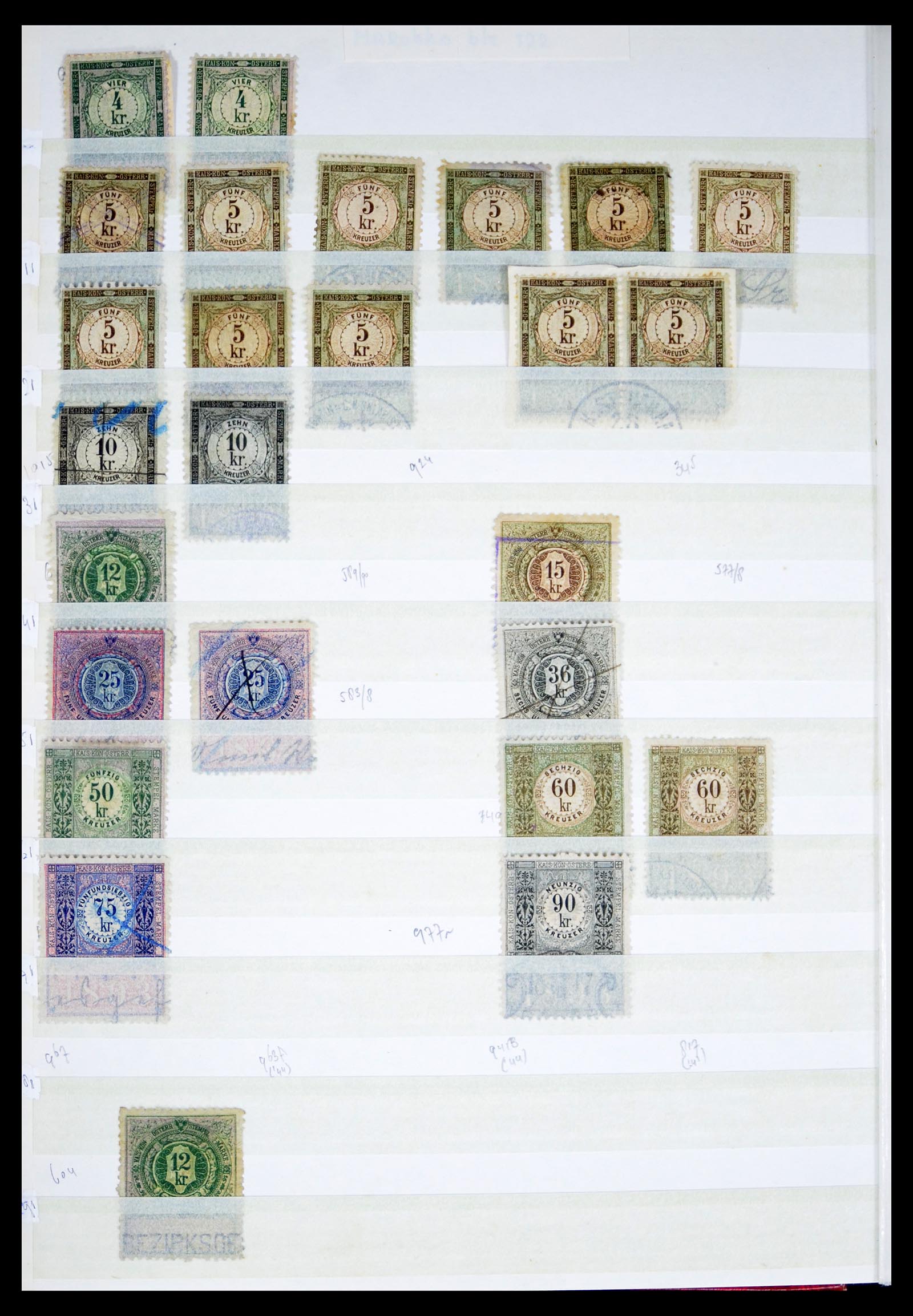 40466 0010 - Postzegel verzameling 40466 Oostenrijk fiscaal.