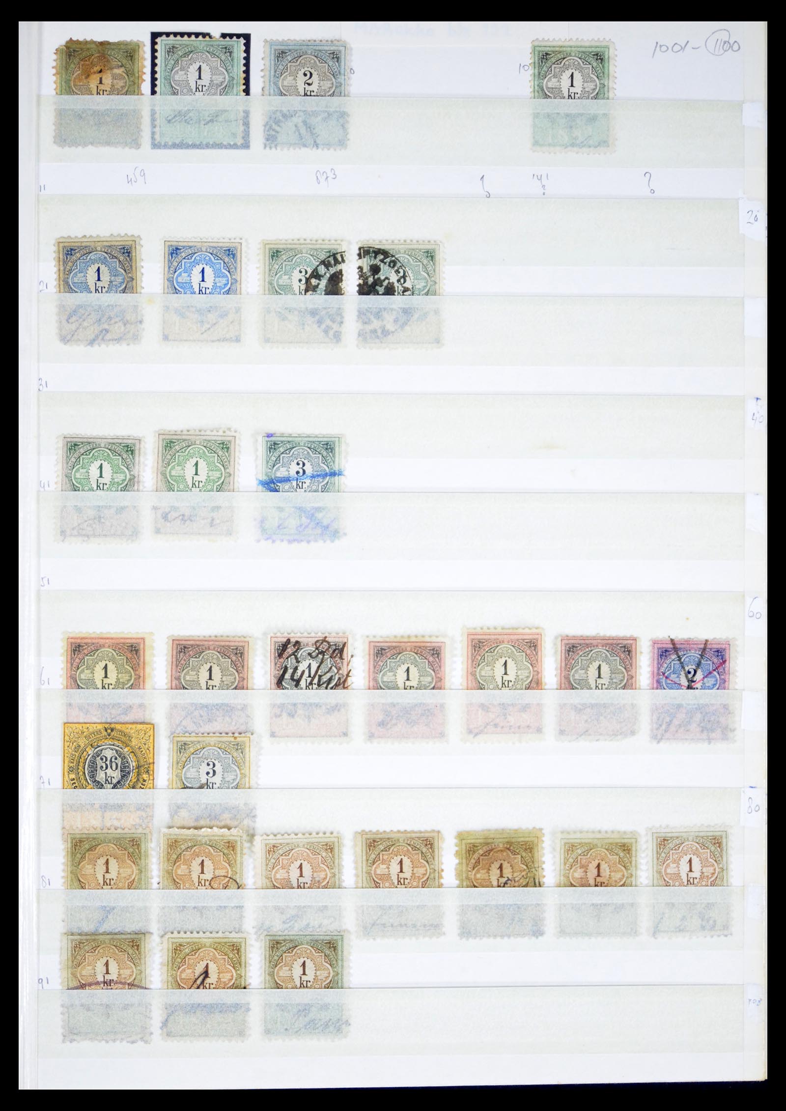 40466 0011 - Postzegel verzameling 40466 Oostenrijk fiscaal.