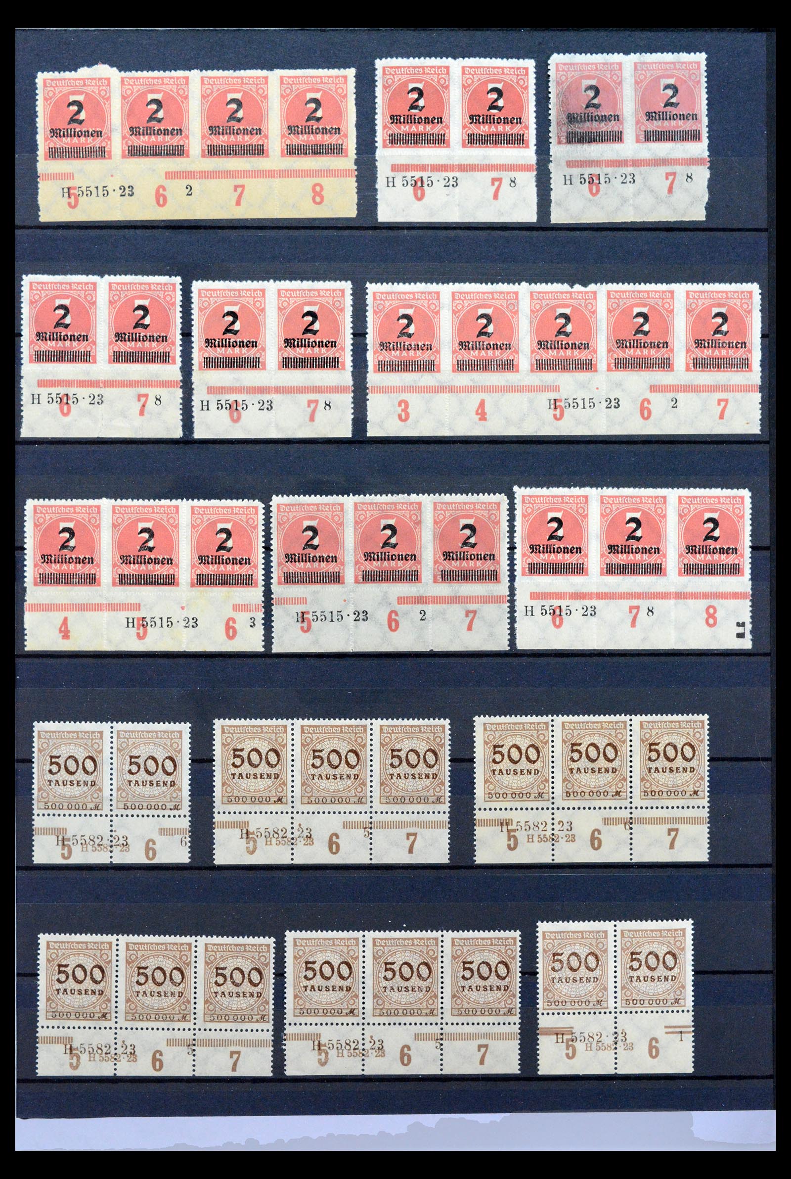 40467 0009 - Postzegel verzameling 40467 Duitse Rijk Han nummers.