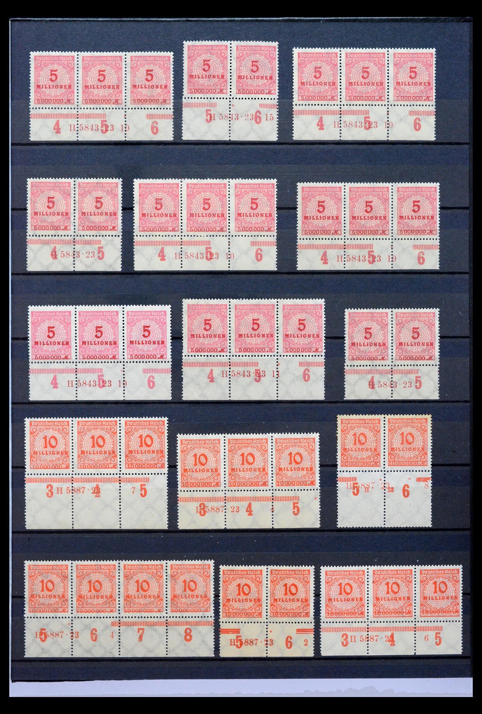 40467 0013 - Postzegel verzameling 40467 Duitse Rijk Han nummers.