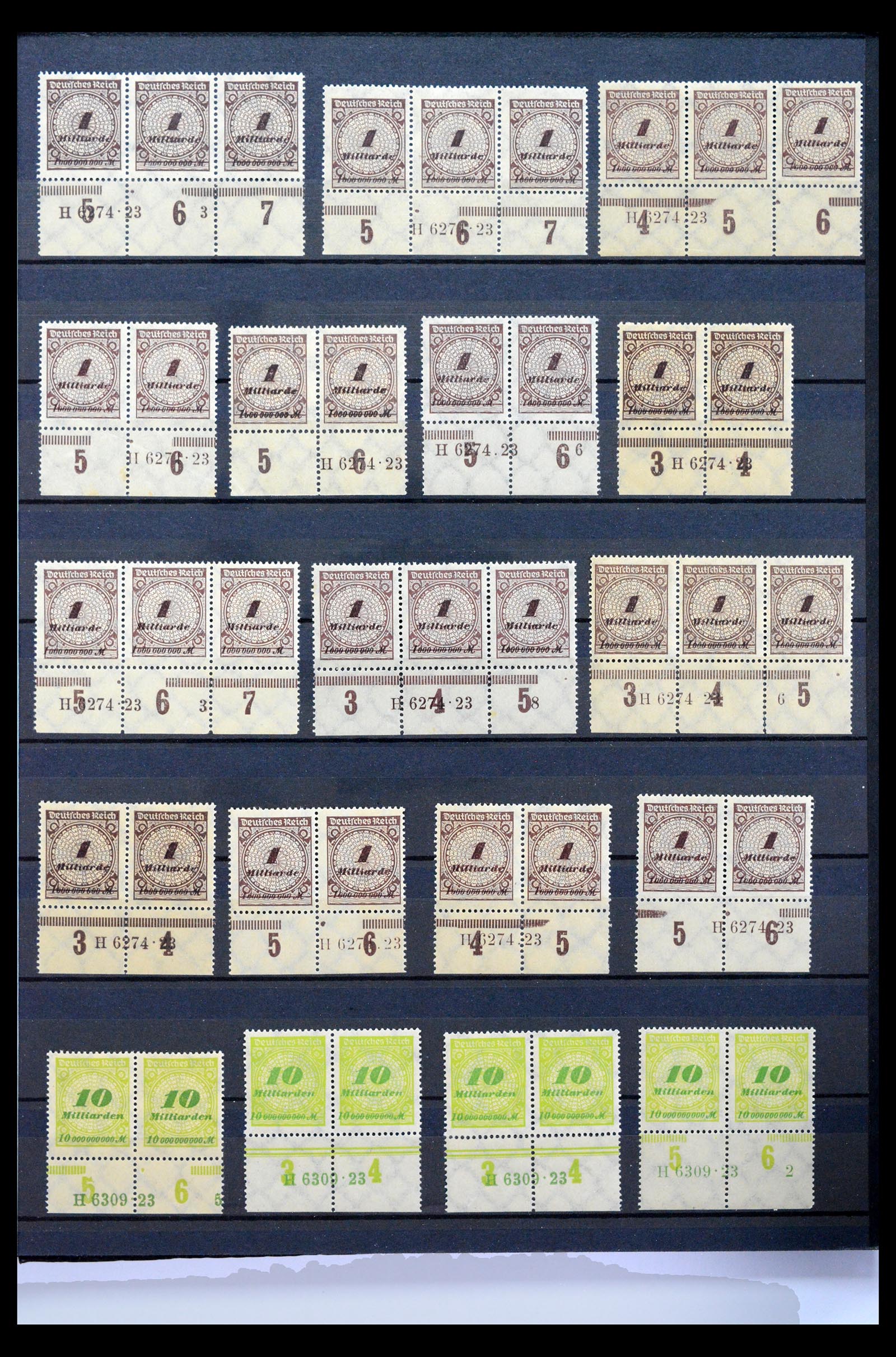 40467 0017 - Postzegel verzameling 40467 Duitse Rijk Han nummers.