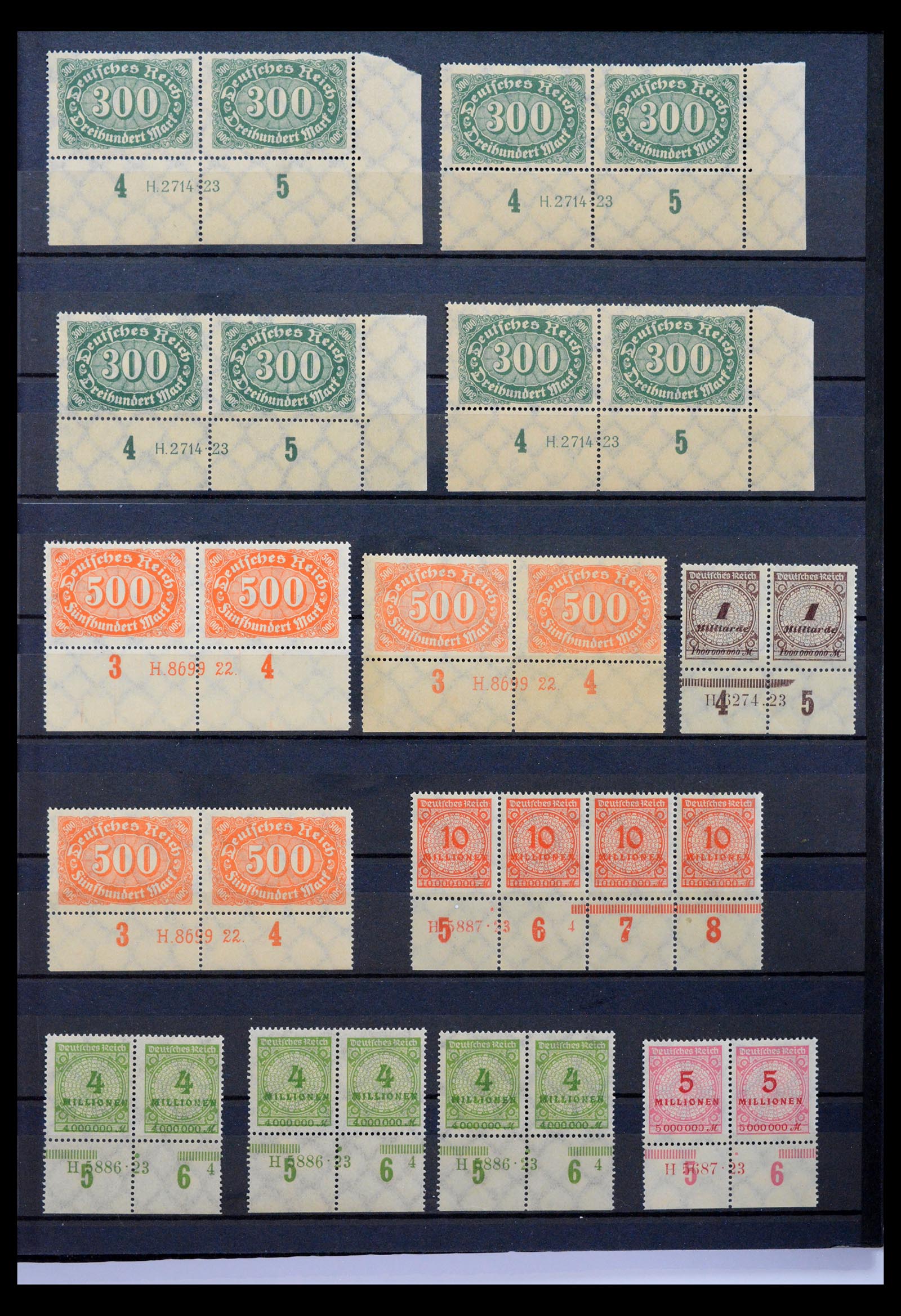 40467 0019 - Postzegel verzameling 40467 Duitse Rijk Han nummers.