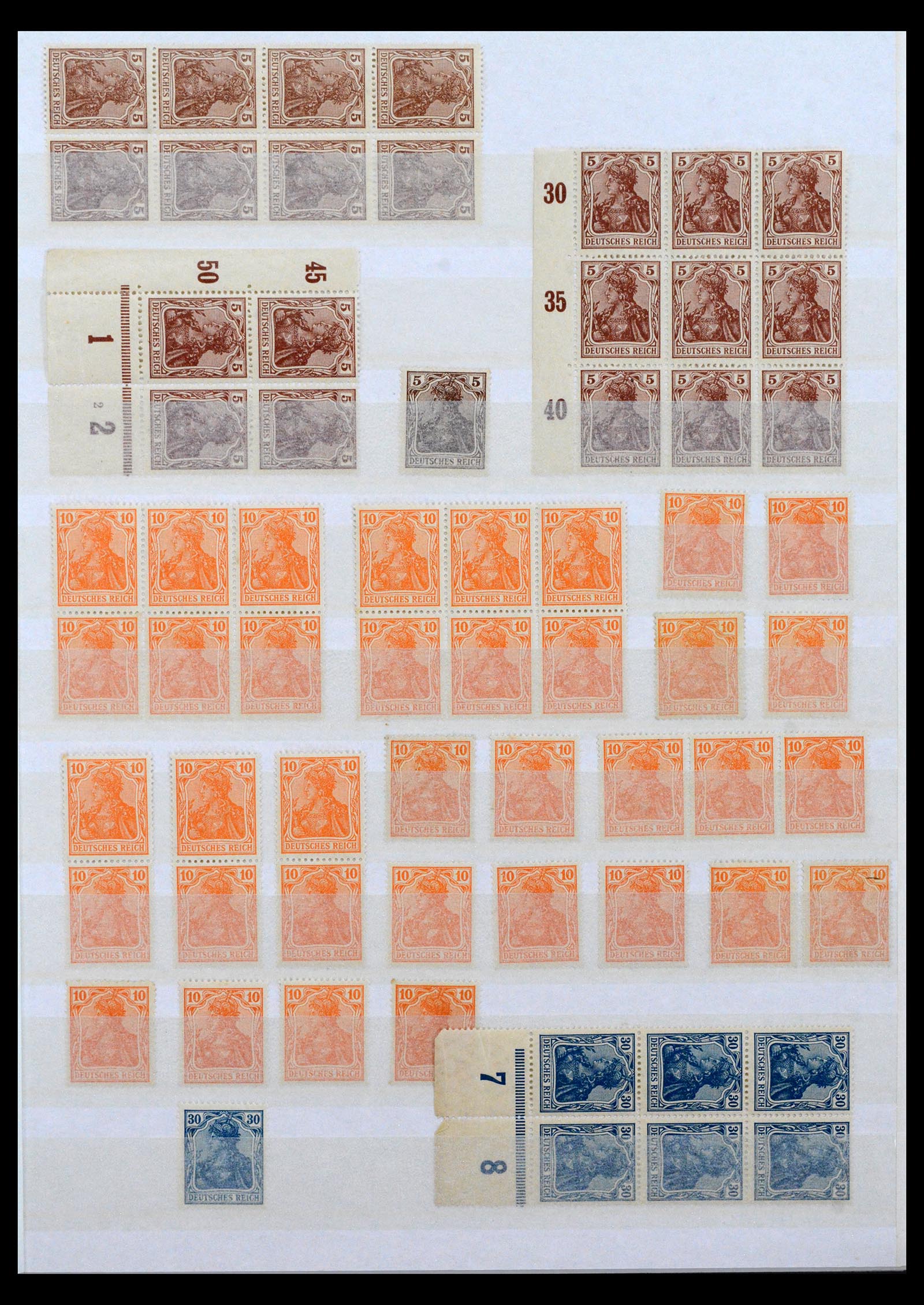 40468 0007 - Postzegel verzameling 40468 Duitse Rijk postfris.