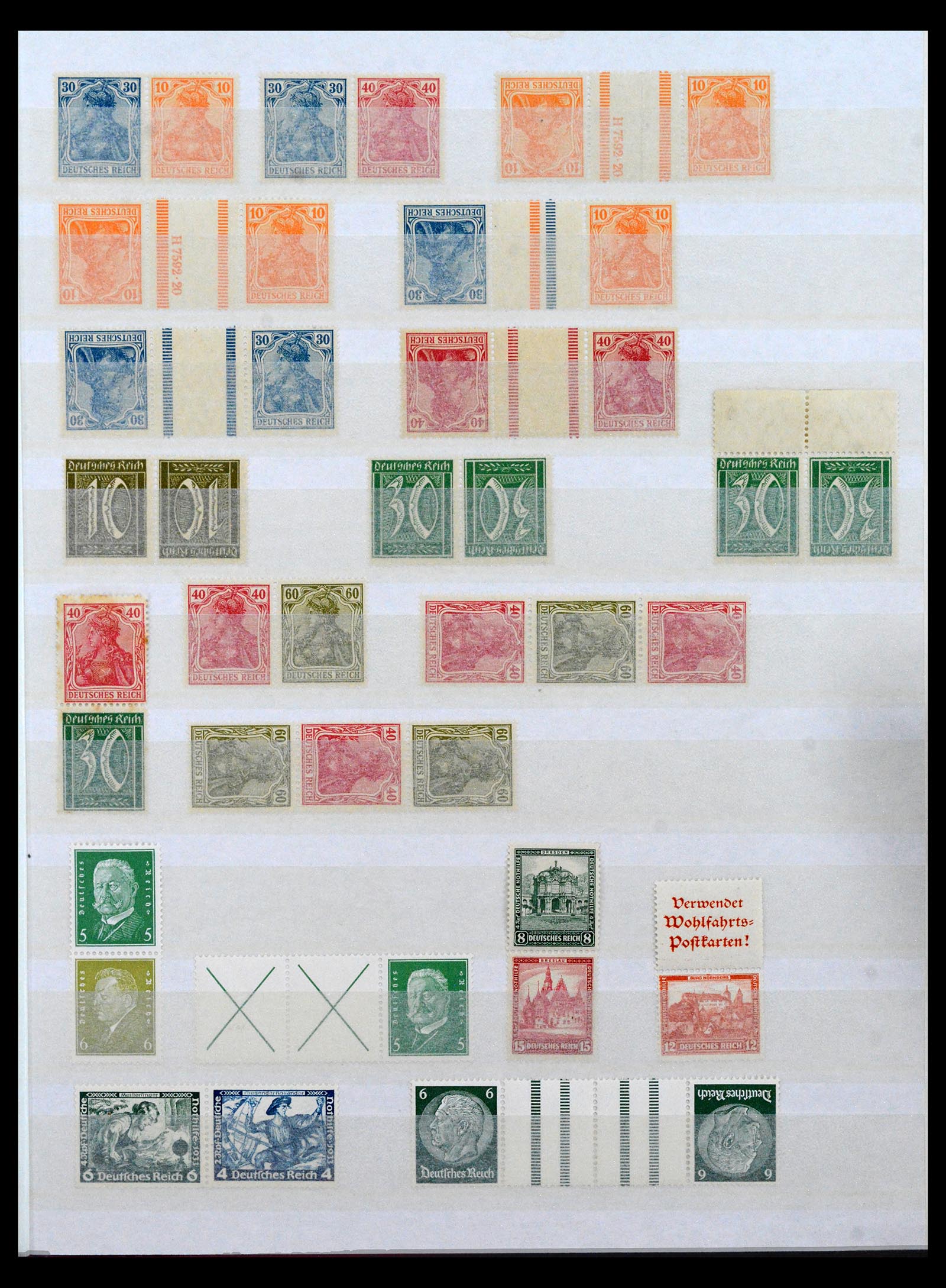 40468 0015 - Postzegel verzameling 40468 Duitse Rijk postfris.