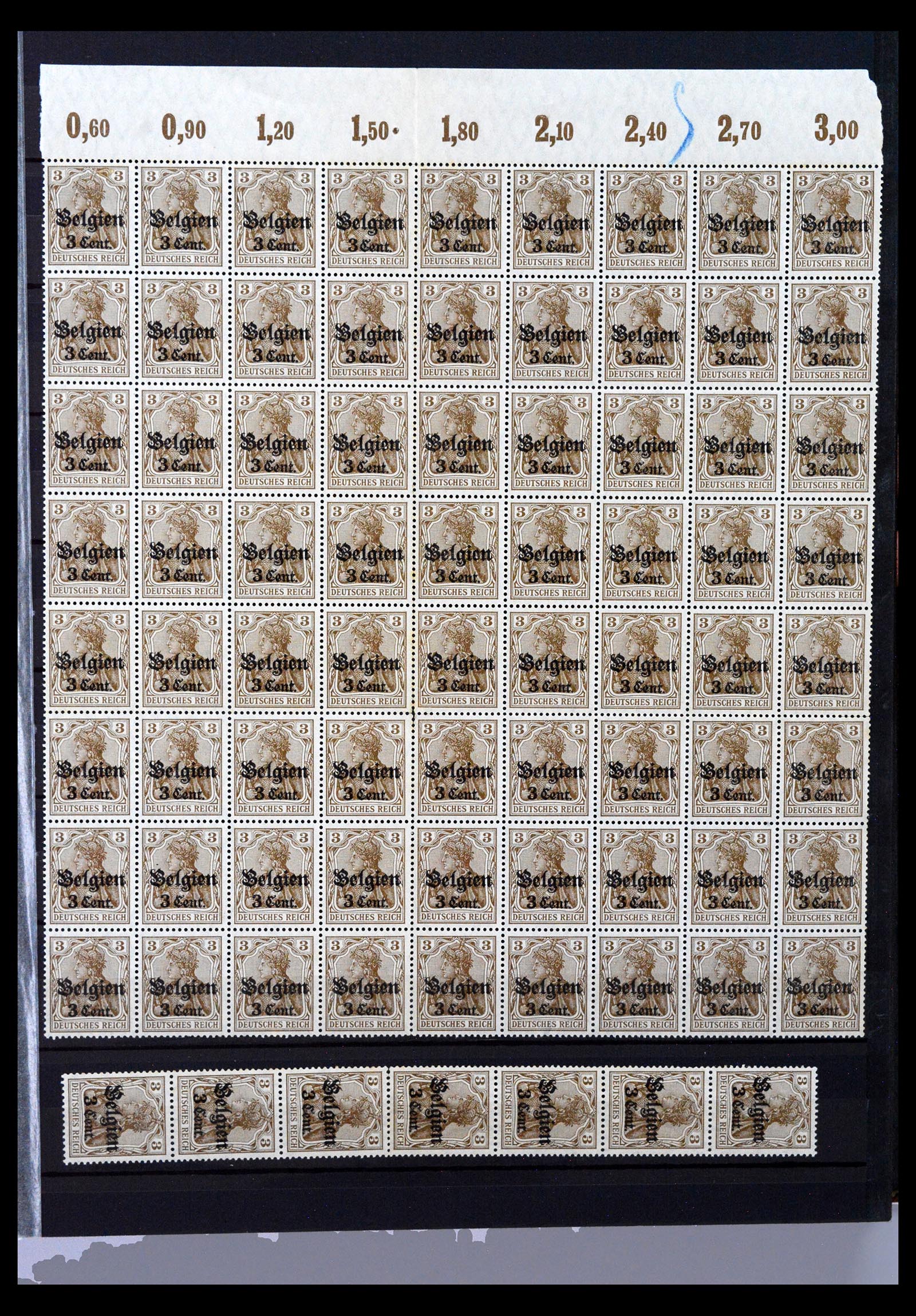 40470 0005 - Postzegel verzameling 40470 Duitse bezetting België 1914-1918.