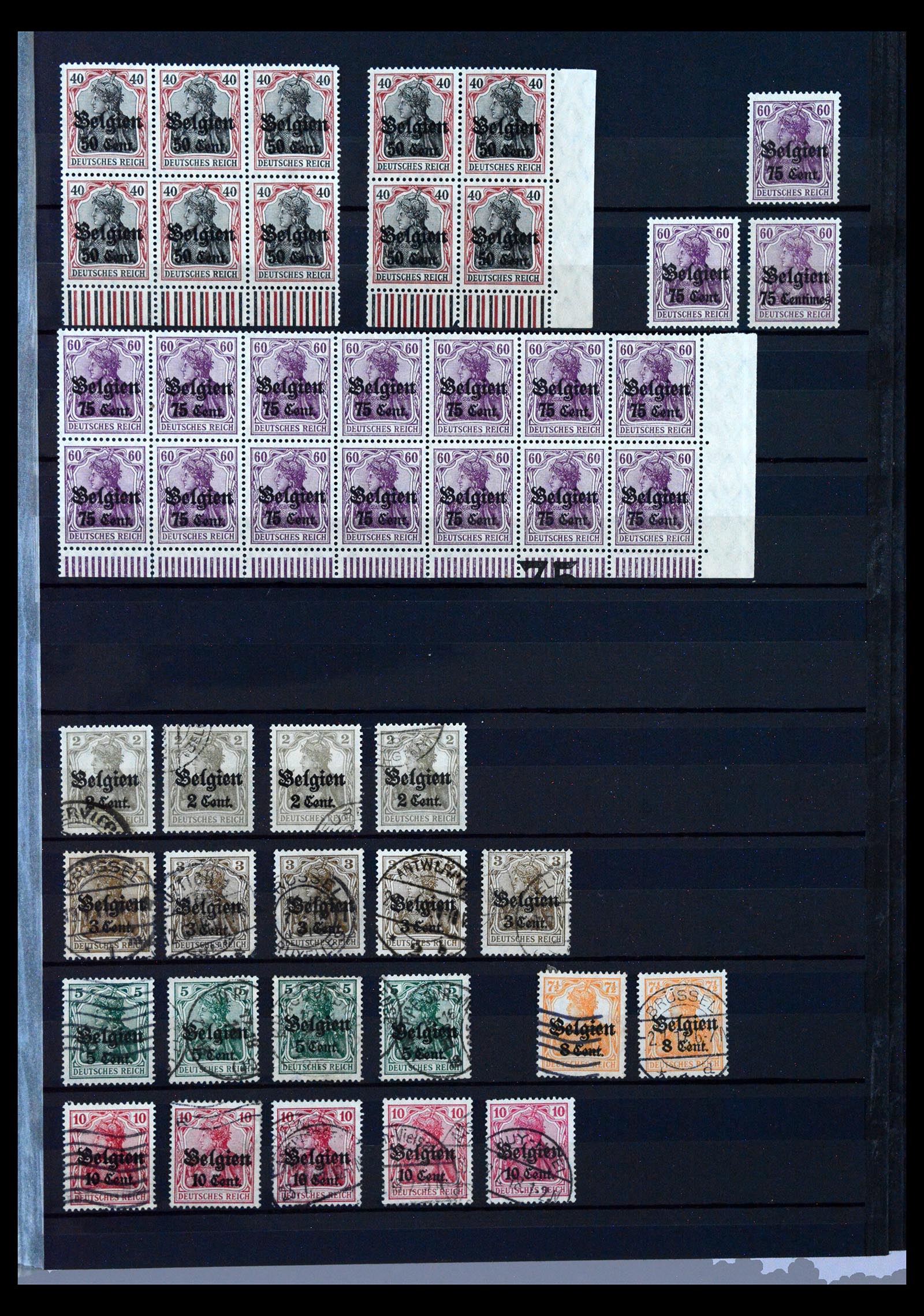 40470 0017 - Postzegel verzameling 40470 Duitse bezetting België 1914-1918.
