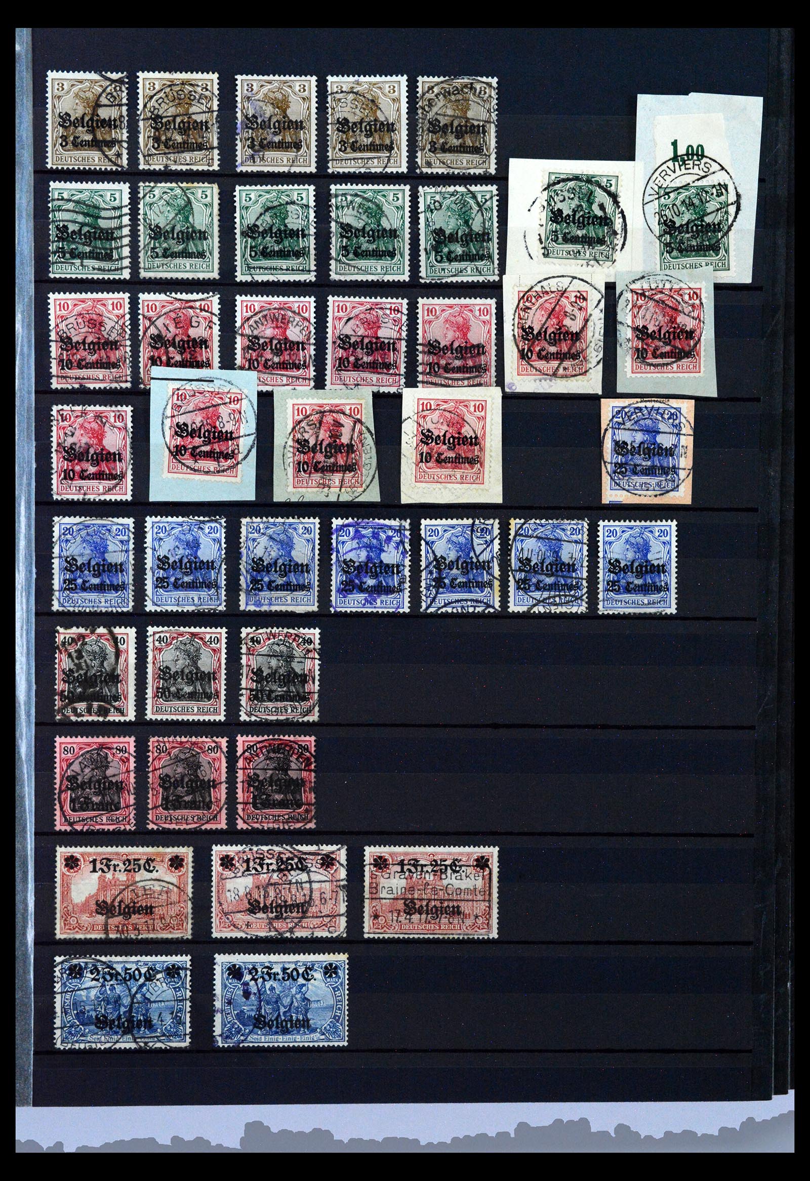 40470 0019 - Postzegel verzameling 40470 Duitse bezetting België 1914-1918.