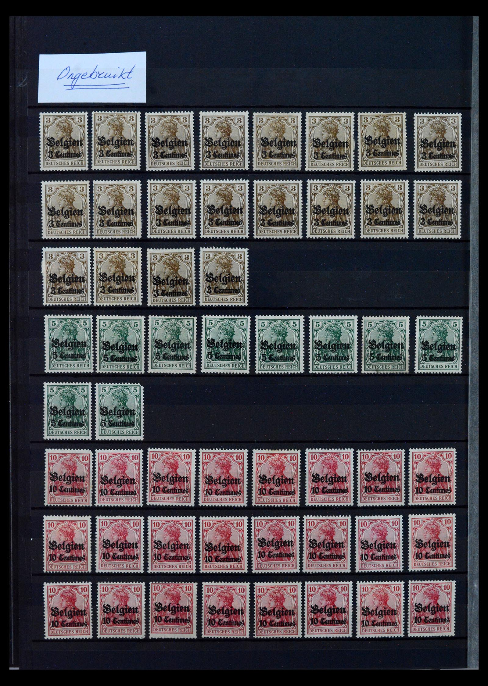 40470 0020 - Postzegel verzameling 40470 Duitse bezetting België 1914-1918.