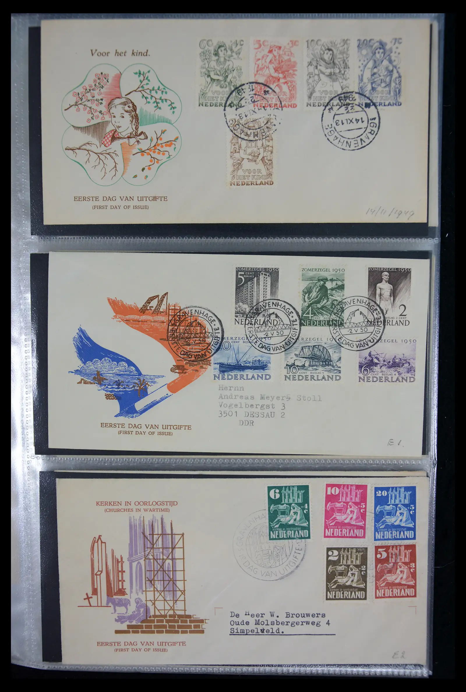 40472 0001 - Stamp collection 40472 Netherlands first day covers complete 1950-2022!!