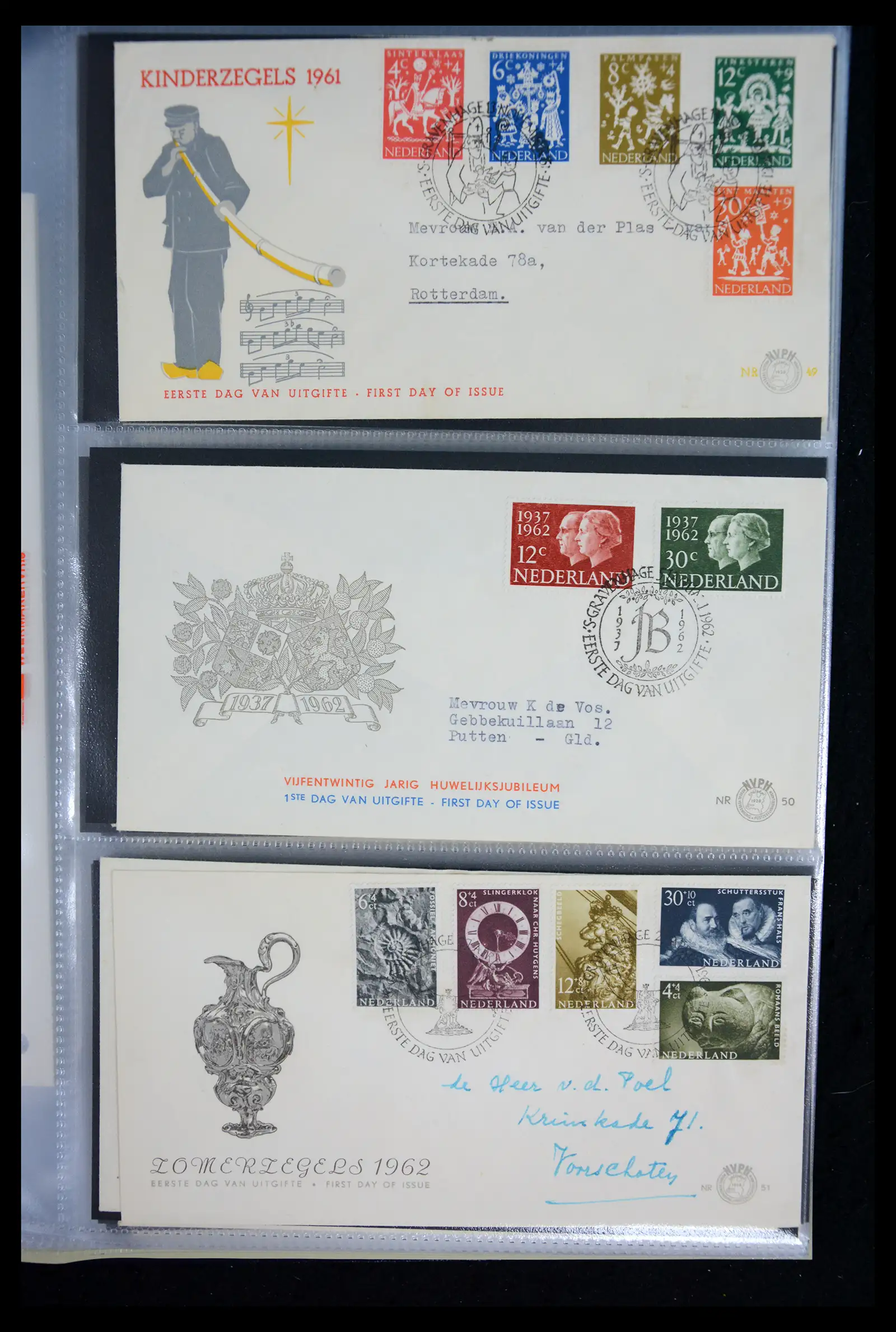 40472 0019 - Stamp collection 40472 Netherlands first day covers complete 1950-2022!!