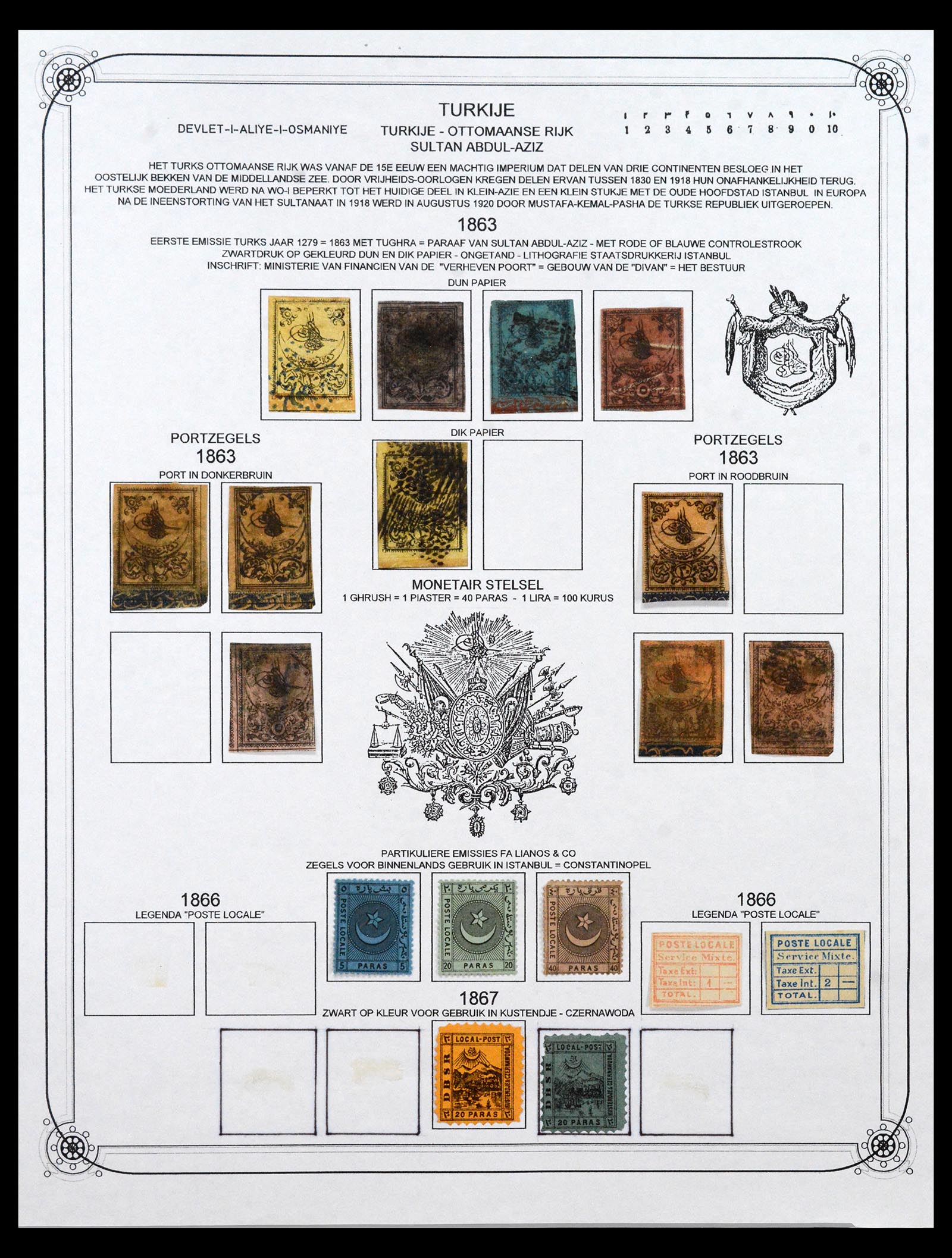 40476 0001 - Stamp collection 40476 Turkey 1863-1963.