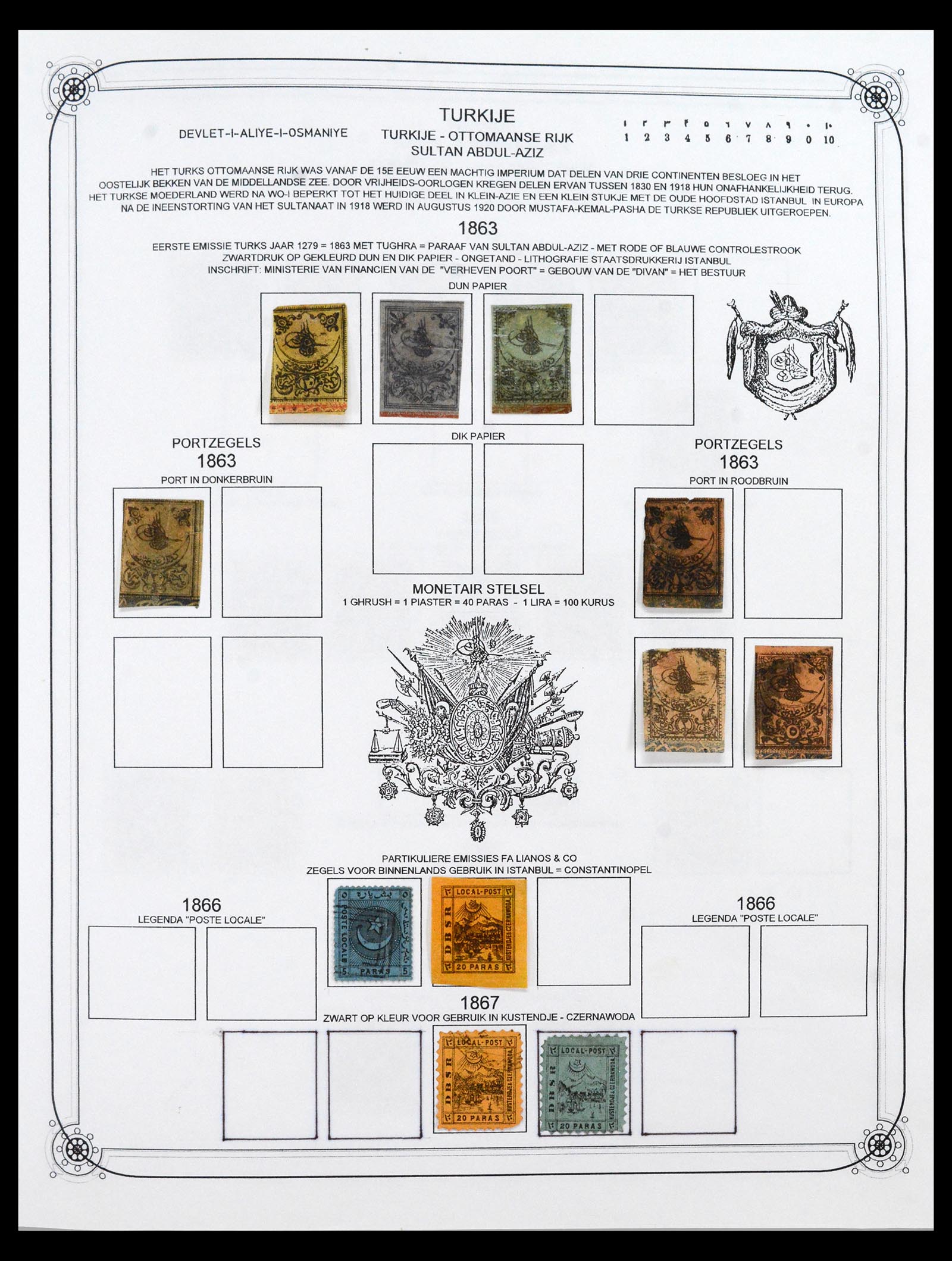 40476 0002 - Stamp collection 40476 Turkey 1863-1963.