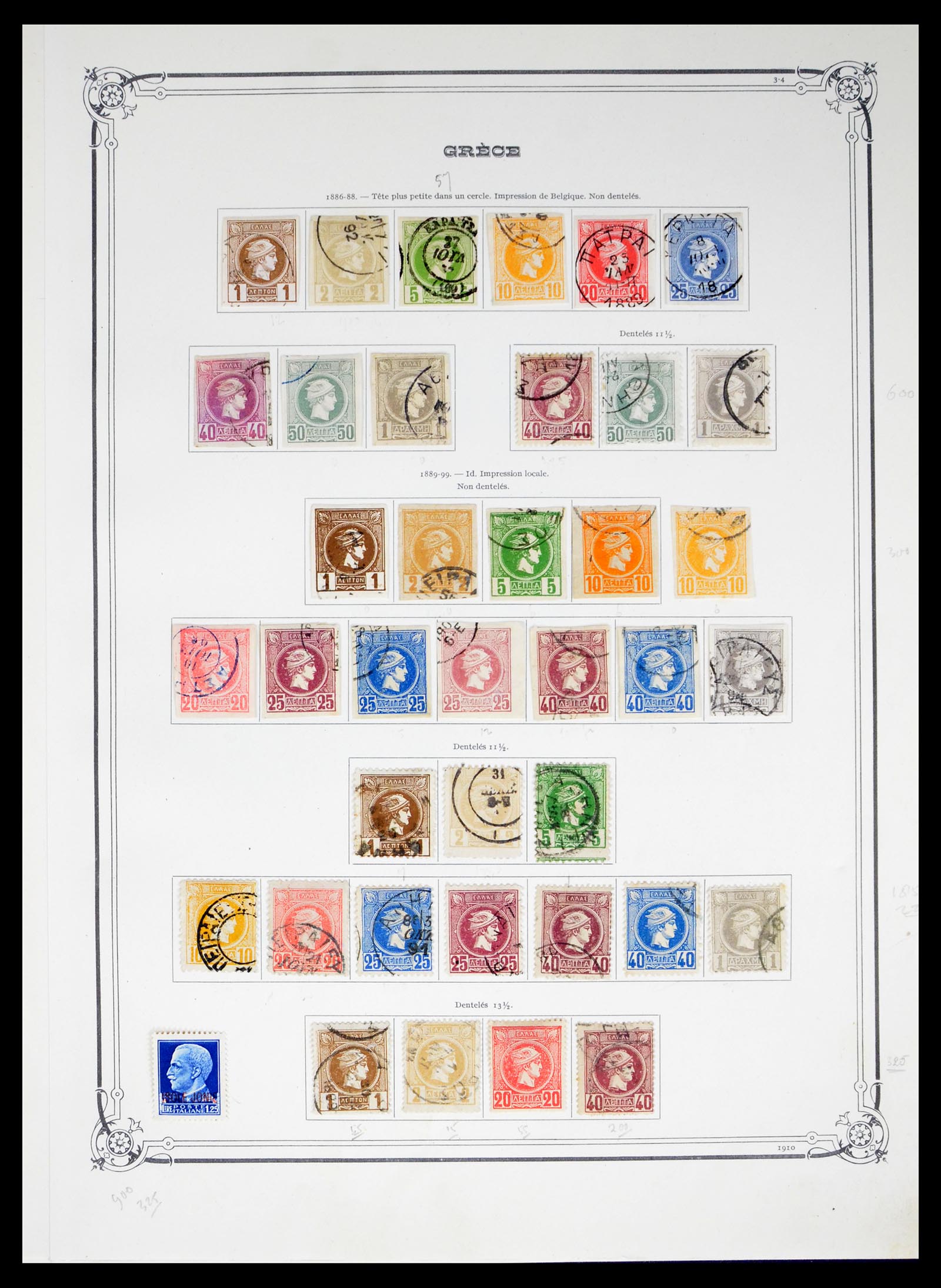 40481 0003 - Postzegel verzameling 40481 Griekenland 1861-1960.
