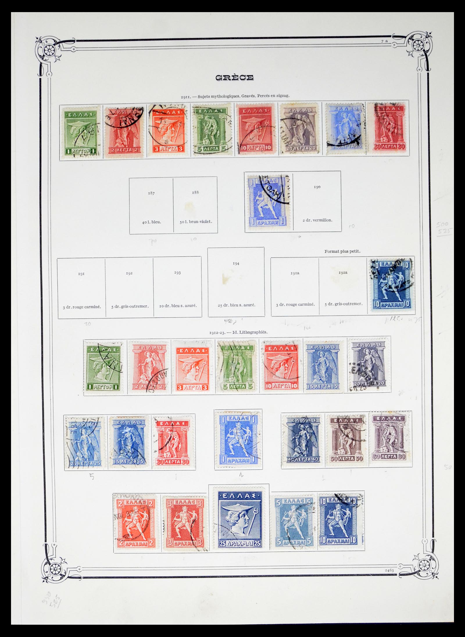 40481 0007 - Postzegel verzameling 40481 Griekenland 1861-1960.