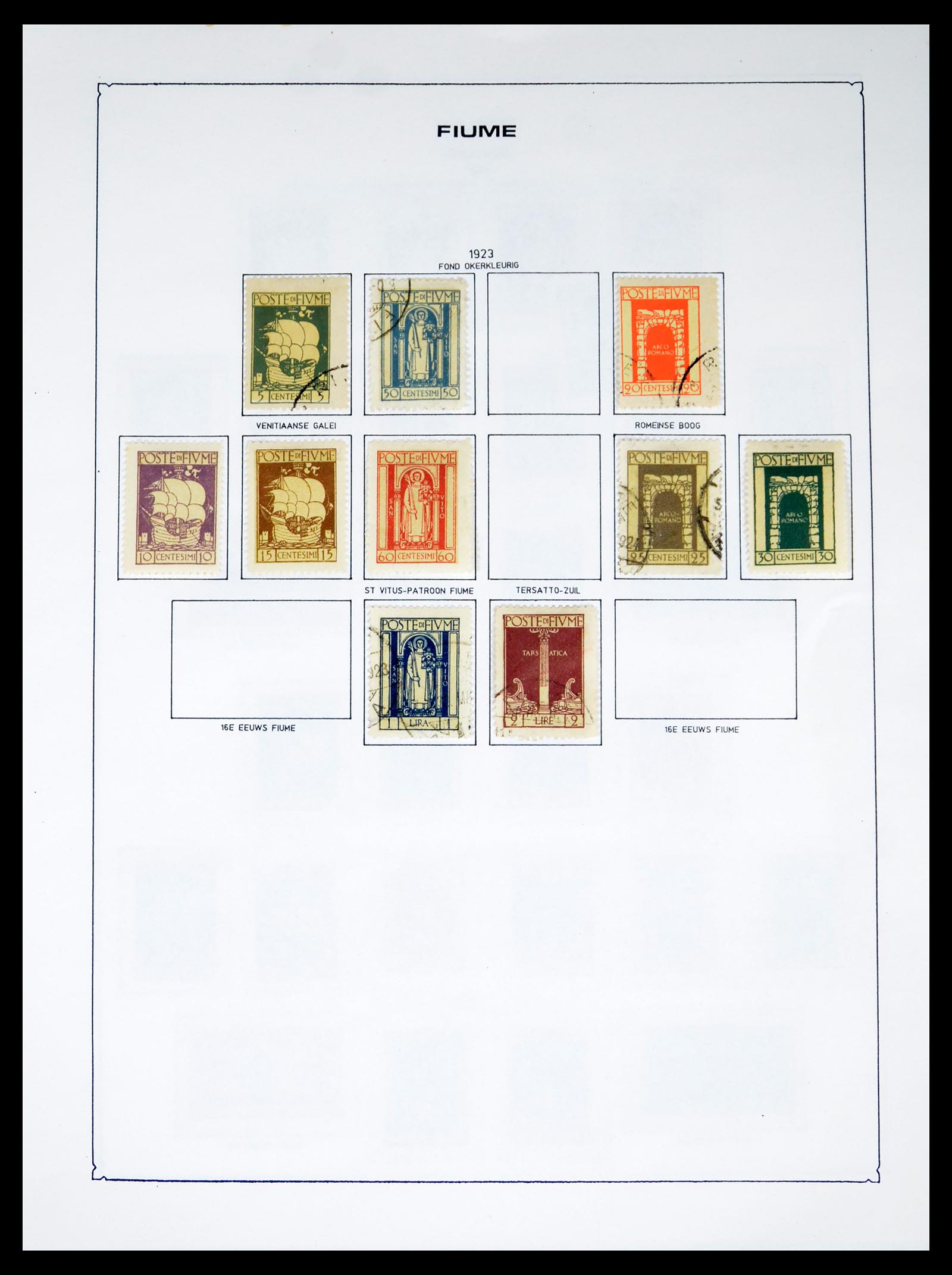 40484 0020 - Postzegel verzameling 40484 Fiume 1919-1924.