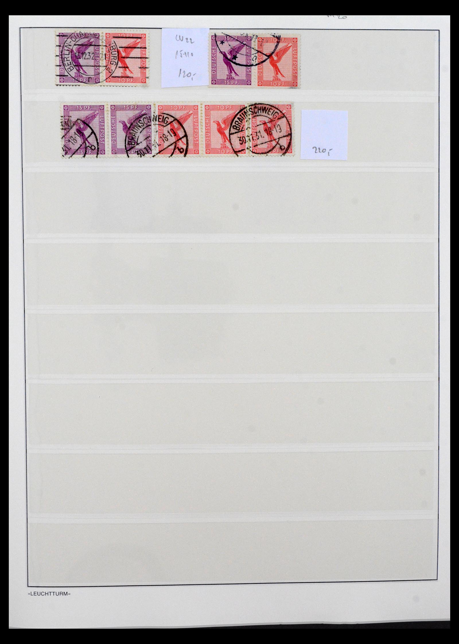 40490 0004 - Stamp collection 40490 German Reich combinations 1915-1942.
