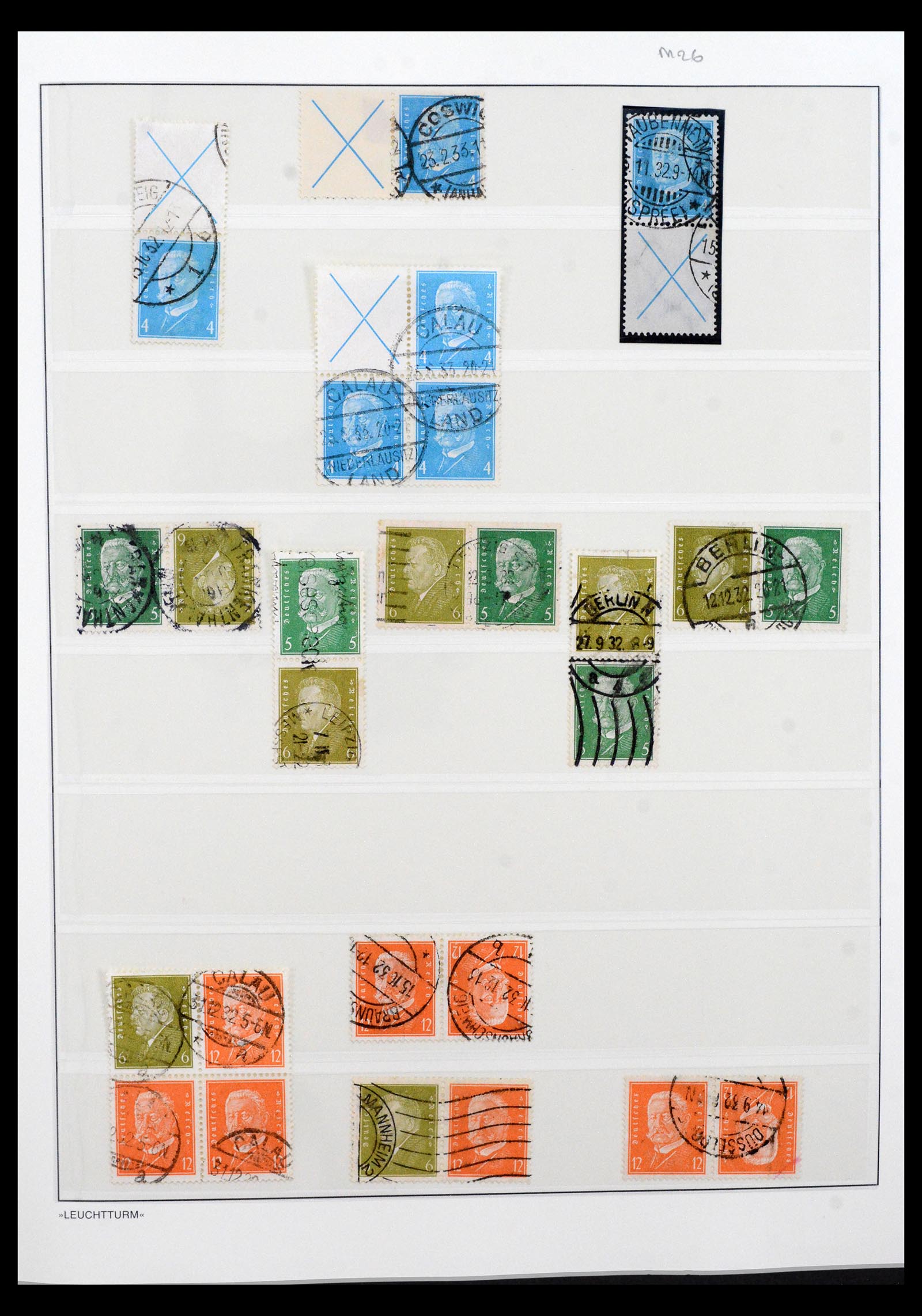 40490 0008 - Stamp collection 40490 German Reich combinations 1915-1942.