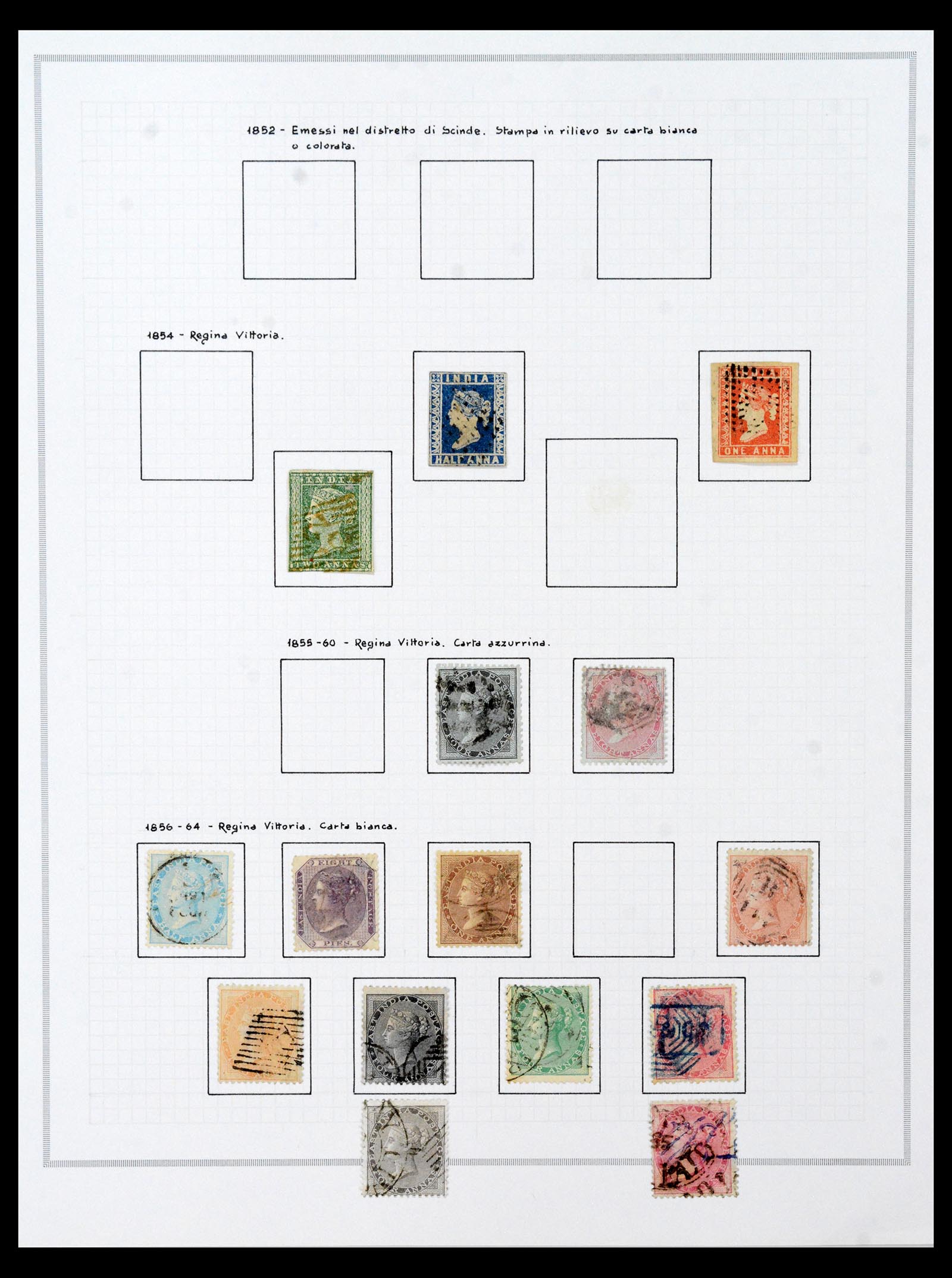 40492 0001 - Postzegel verzameling 40492 India 1854-1993.