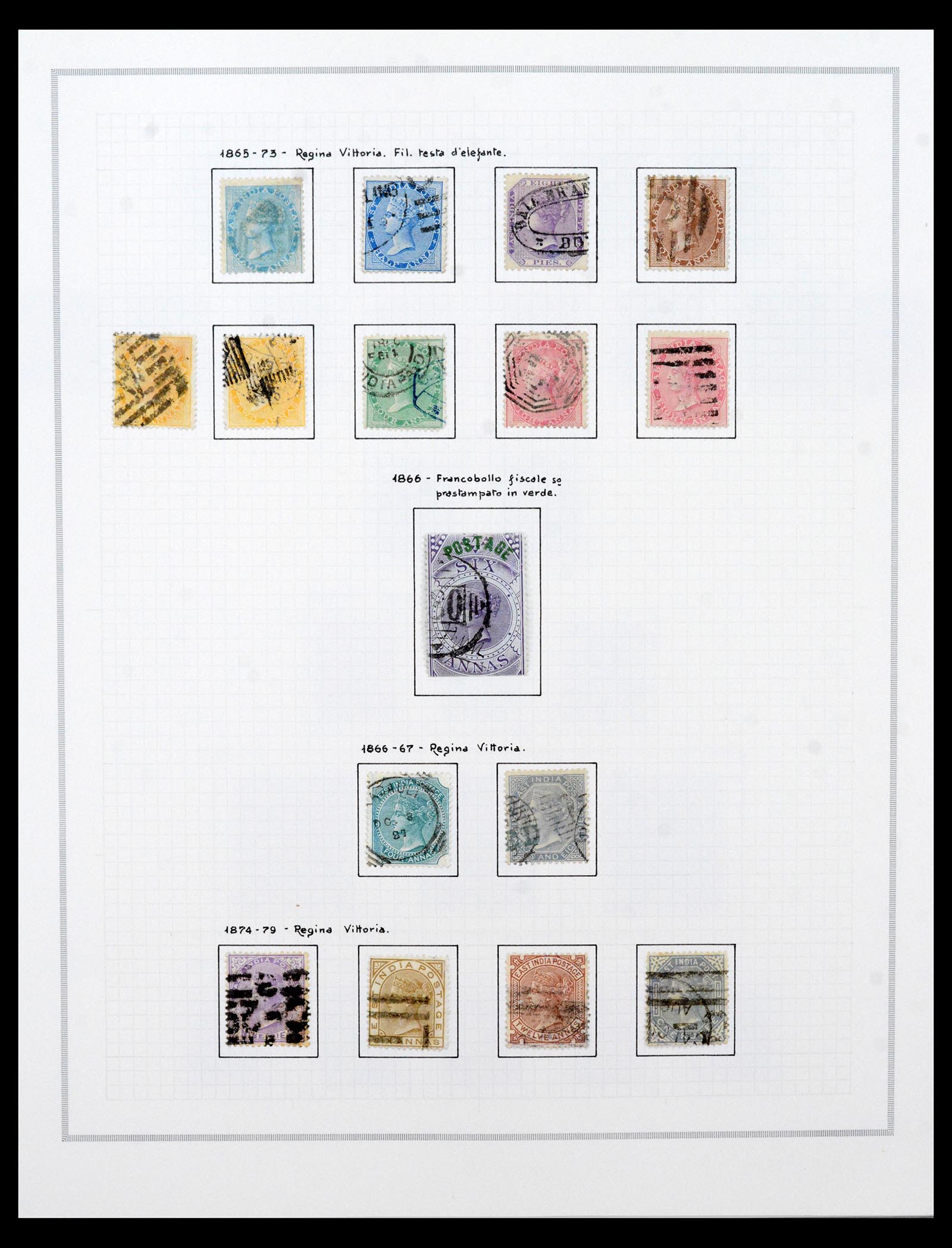 40492 0002 - Postzegel verzameling 40492 India 1854-1993.