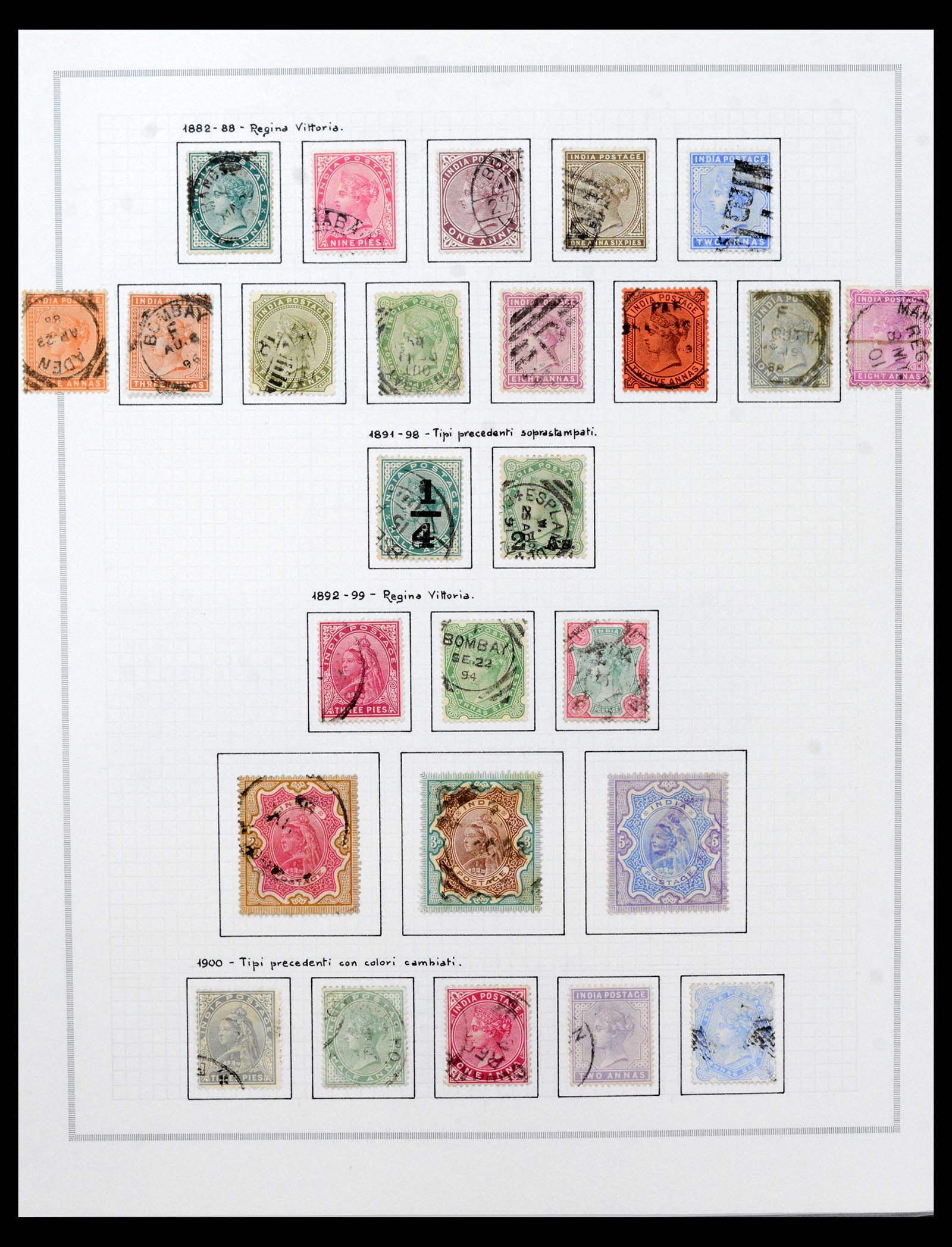 40492 0003 - Postzegel verzameling 40492 India 1854-1993.