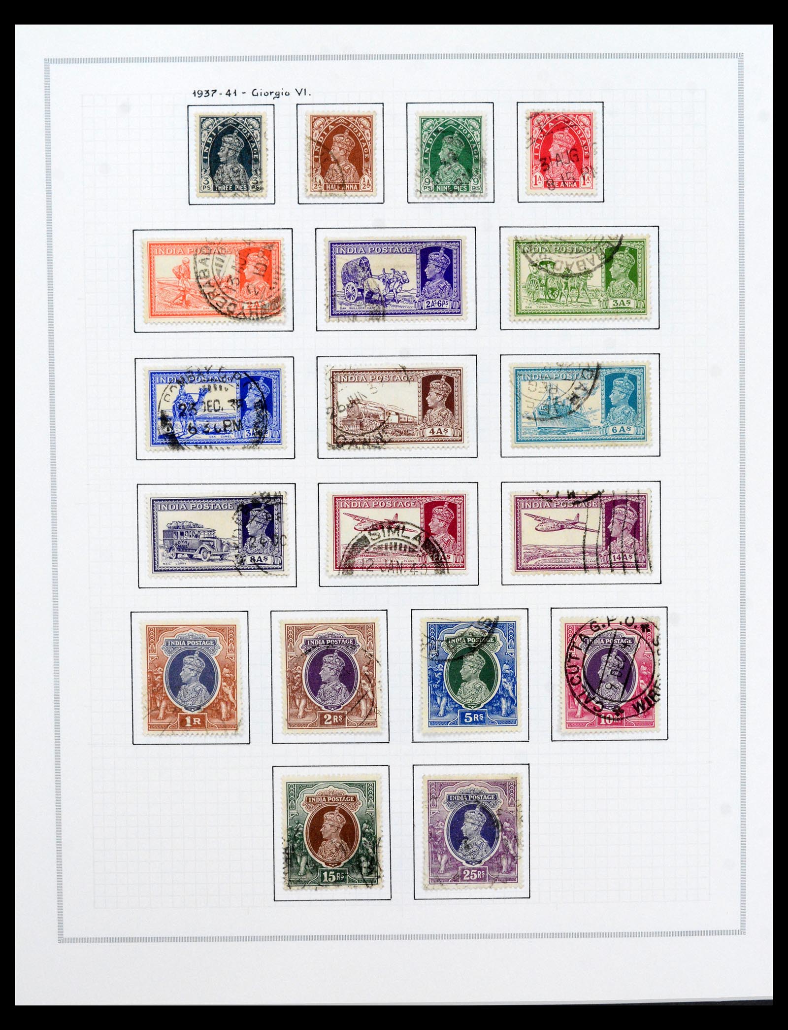 40492 0008 - Postzegel verzameling 40492 India 1854-1993.
