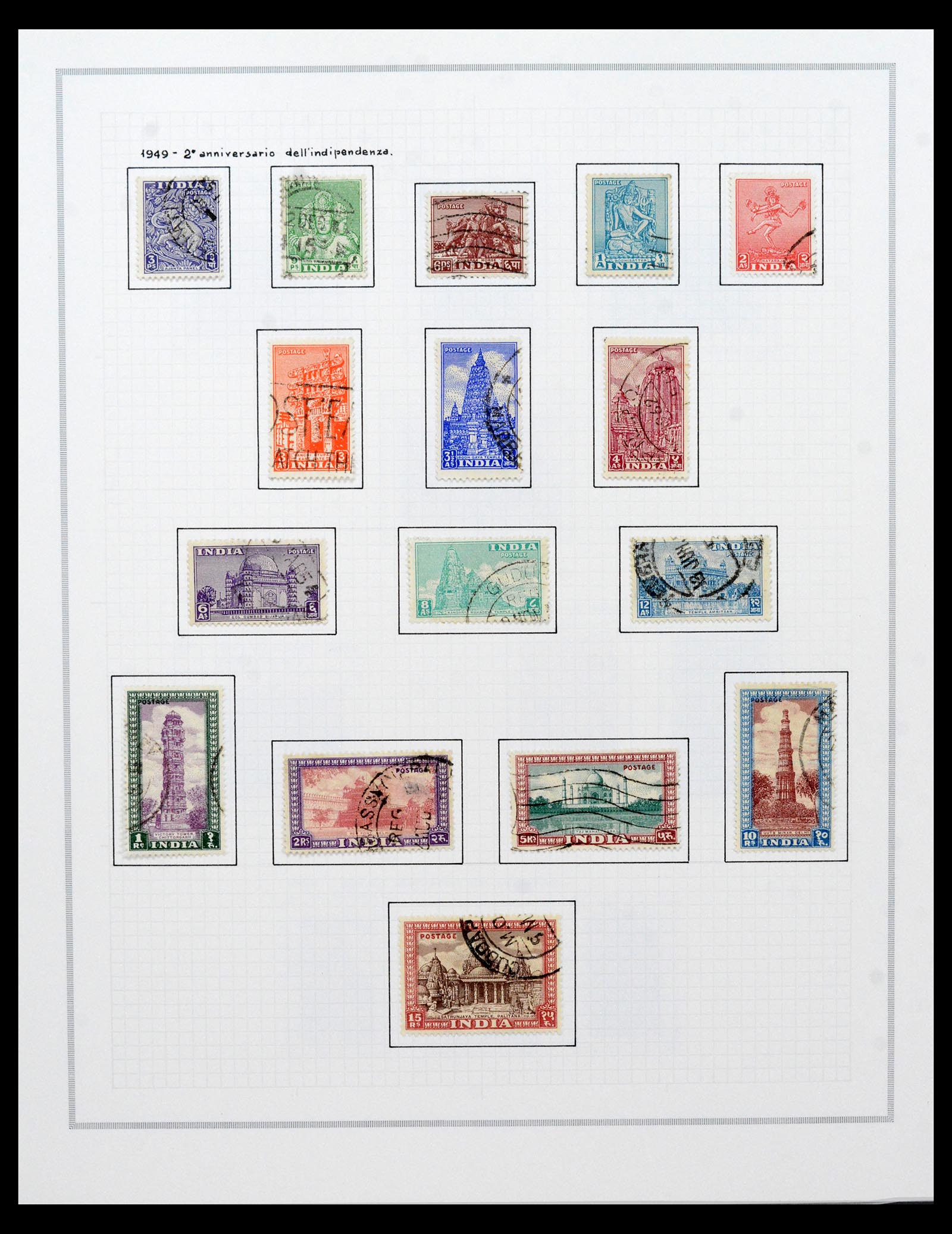 40492 0017 - Postzegel verzameling 40492 India 1854-1993.