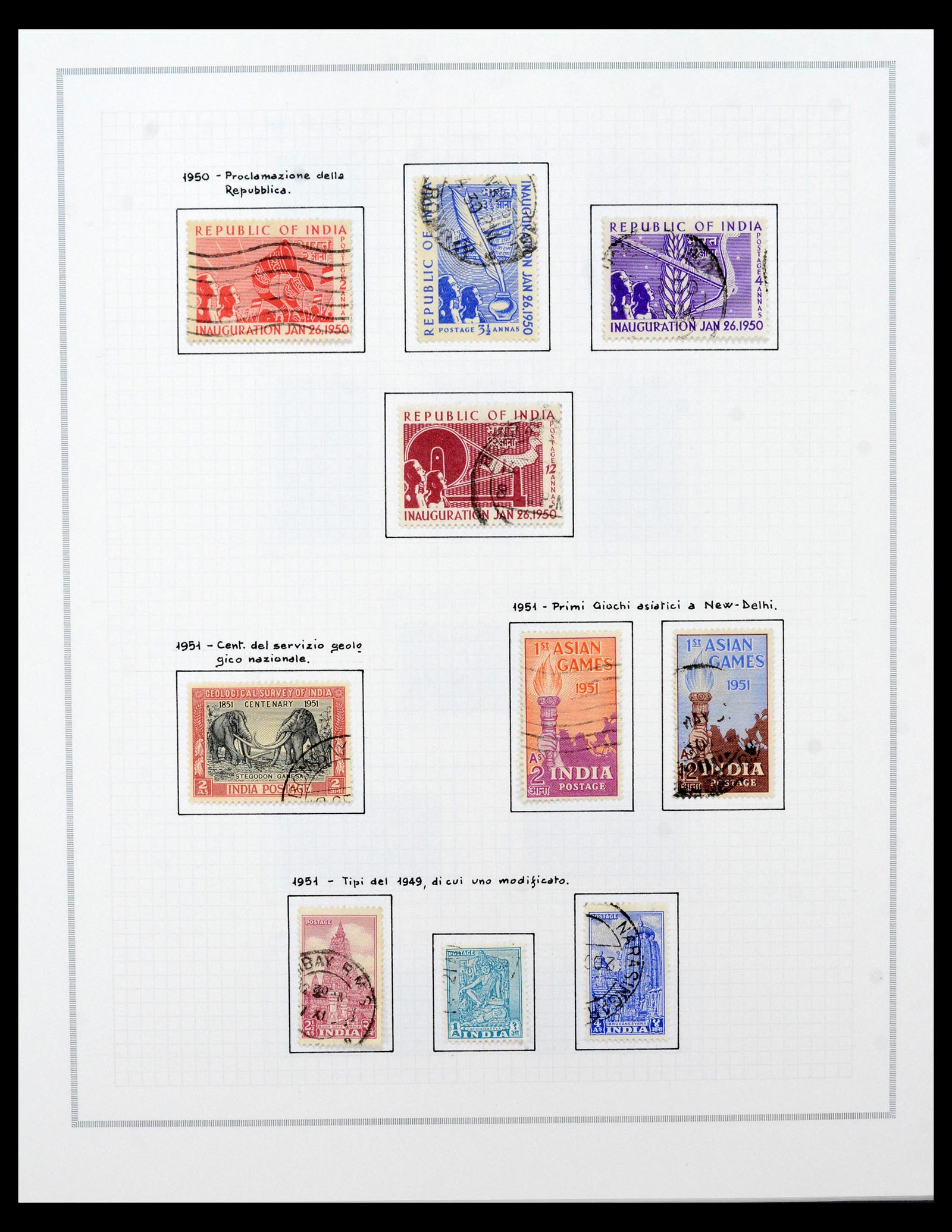 40492 0018 - Postzegel verzameling 40492 India 1854-1993.