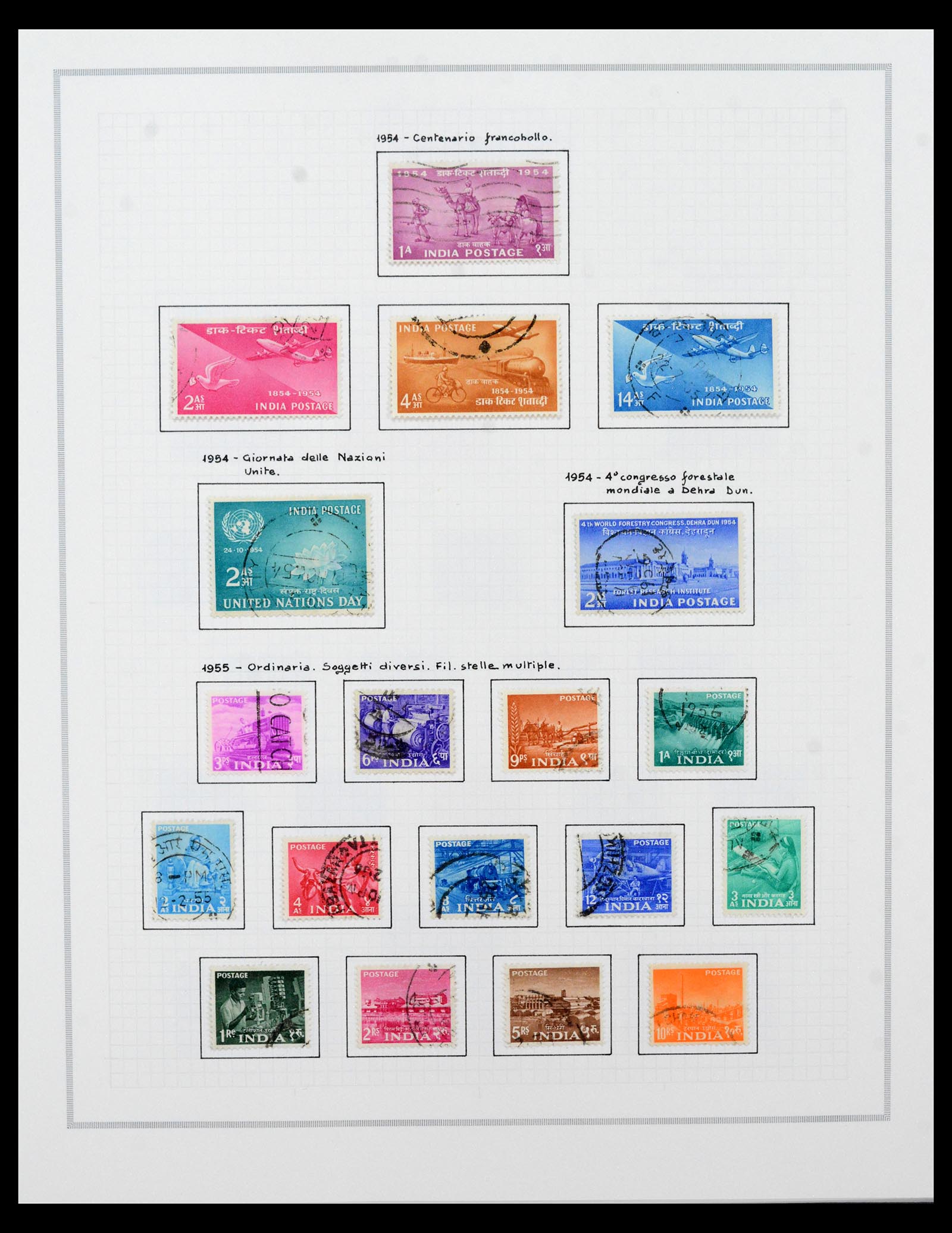 40492 0020 - Postzegel verzameling 40492 India 1854-1993.