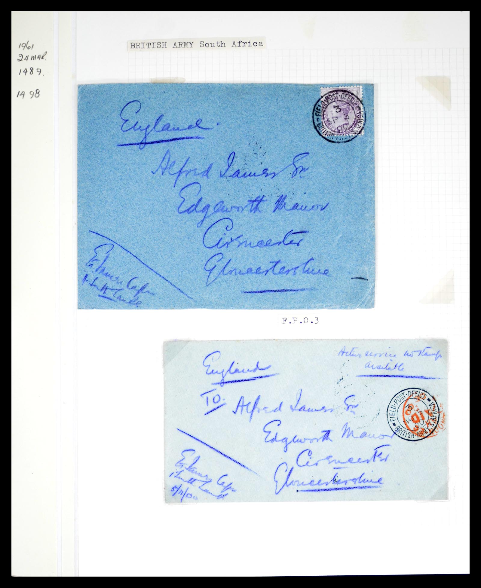 40496 0002 - Stamp collection 40496 South Africa boer war 1900-1902.