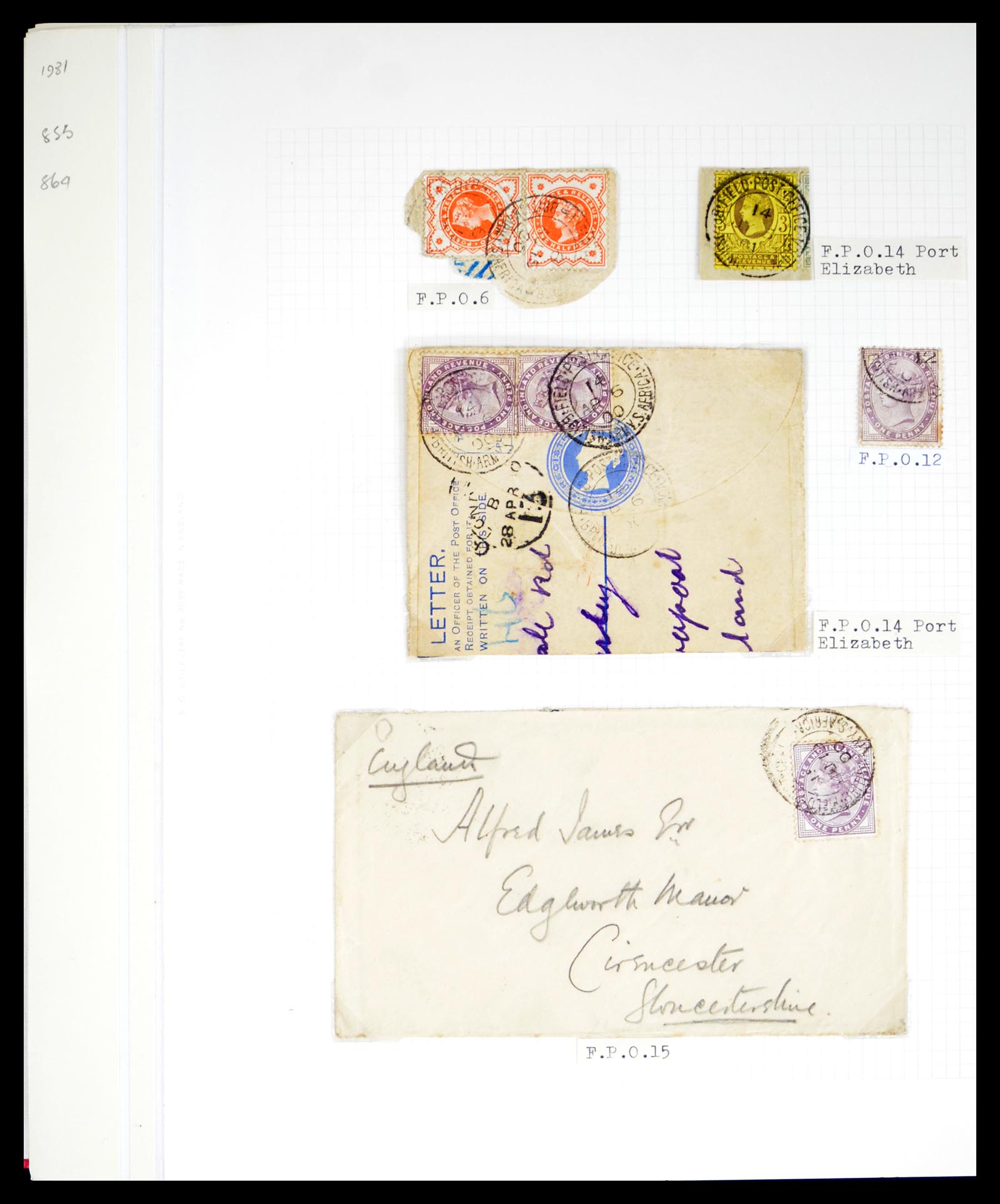 40496 0003 - Stamp collection 40496 South Africa boer war 1900-1902.