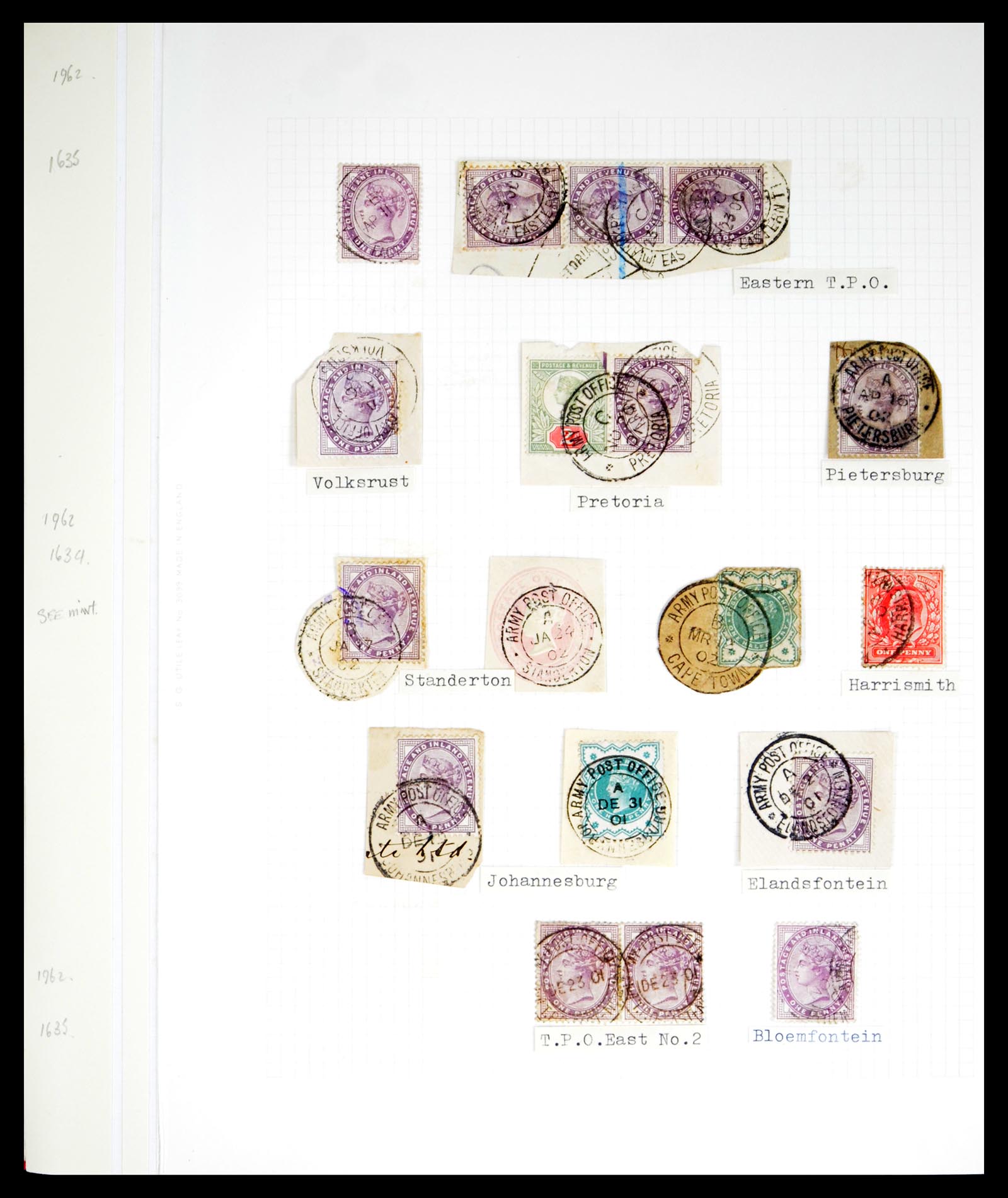 40496 0007 - Stamp collection 40496 South Africa boer war 1900-1902.