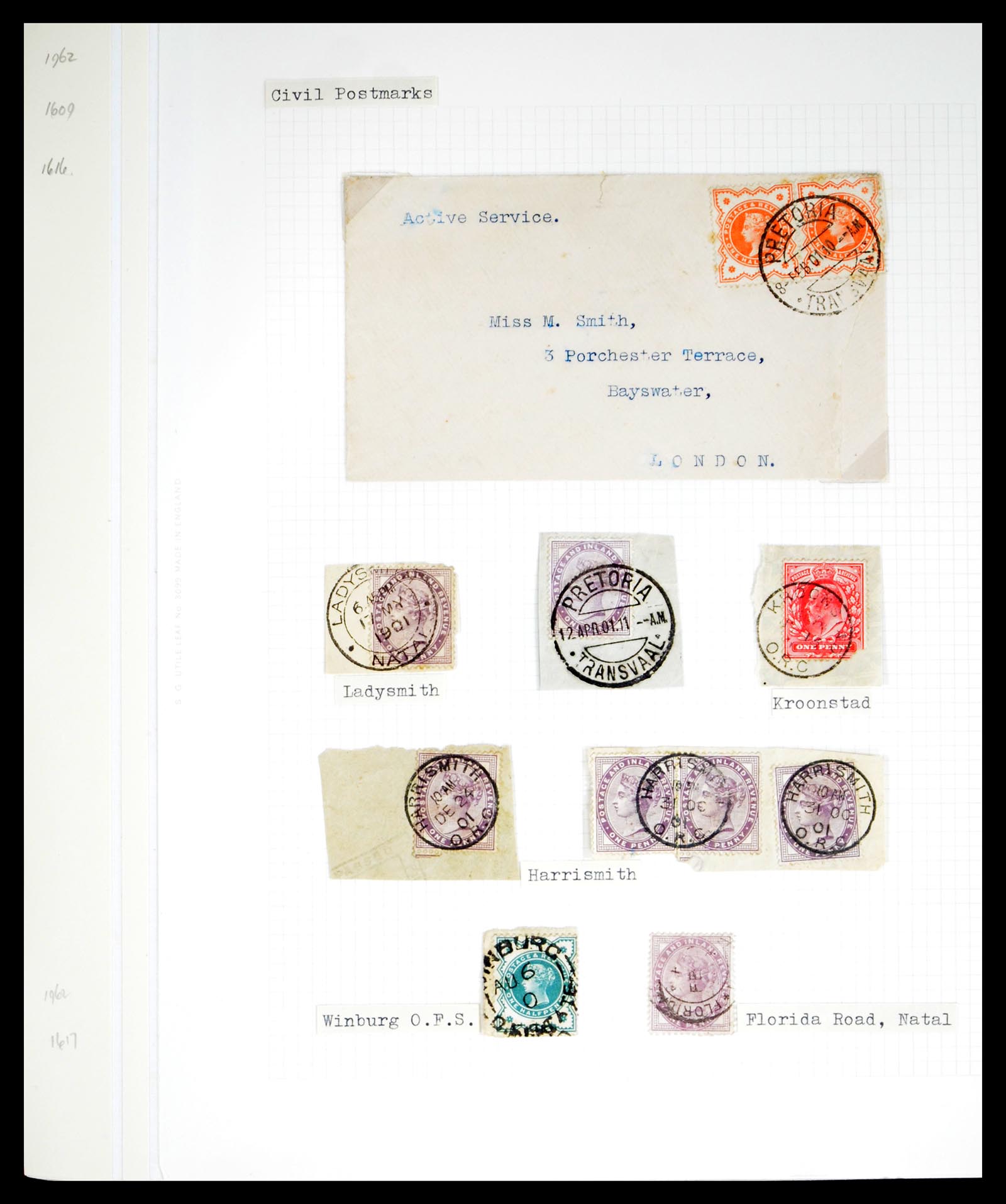 40496 0008 - Stamp collection 40496 South Africa boer war 1900-1902.