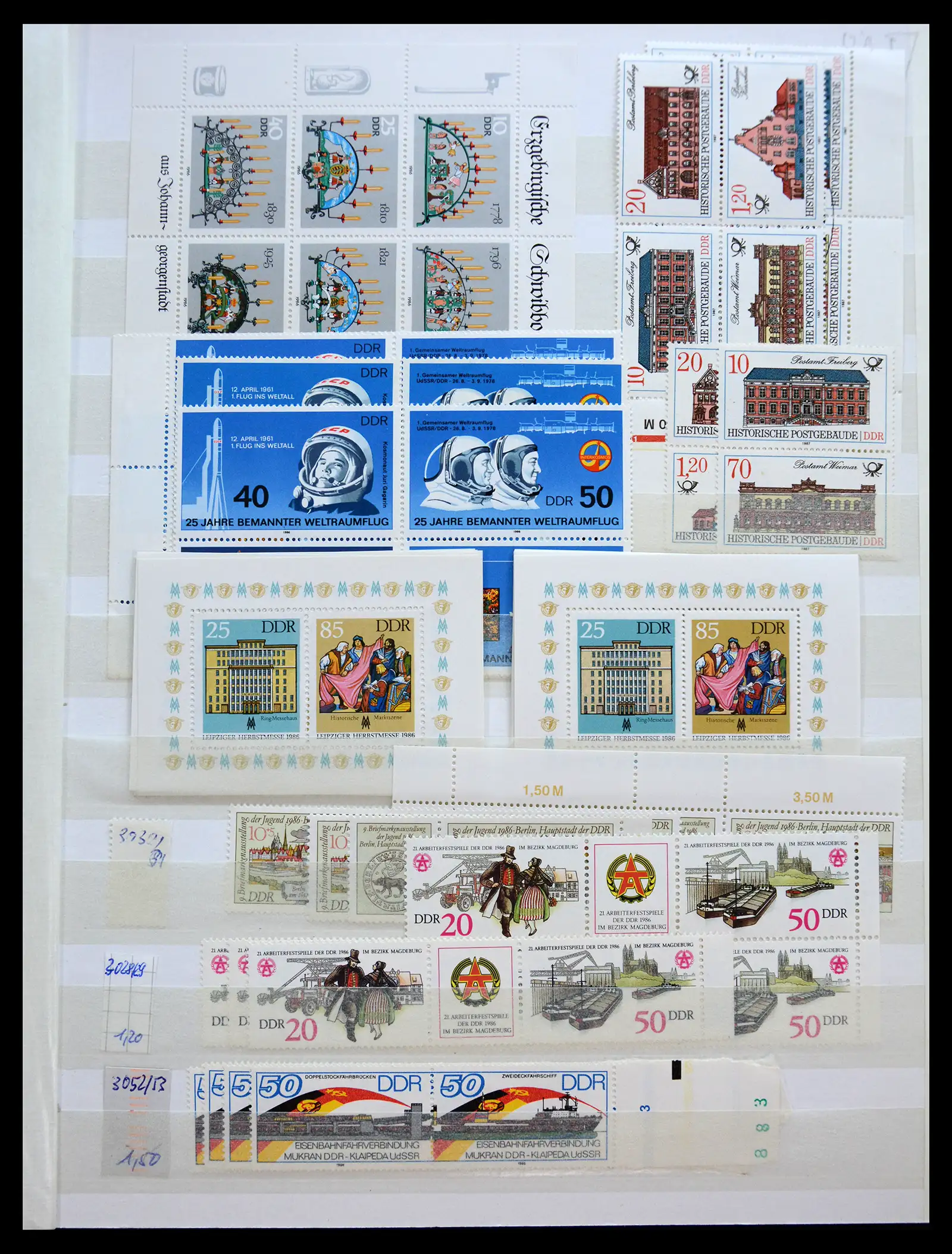 40508 0007 - Postzegelverzameling 40508 DDR combinaties 1960-1990.