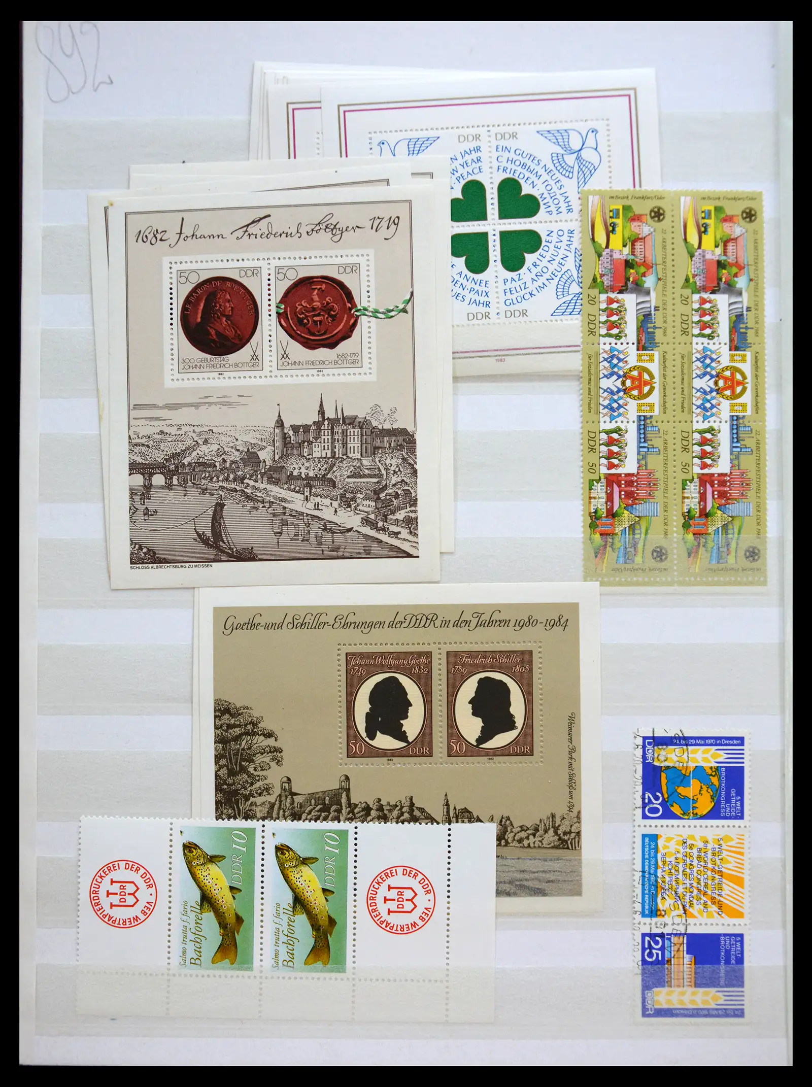 40508 0012 - Postzegelverzameling 40508 DDR combinaties 1960-1990.