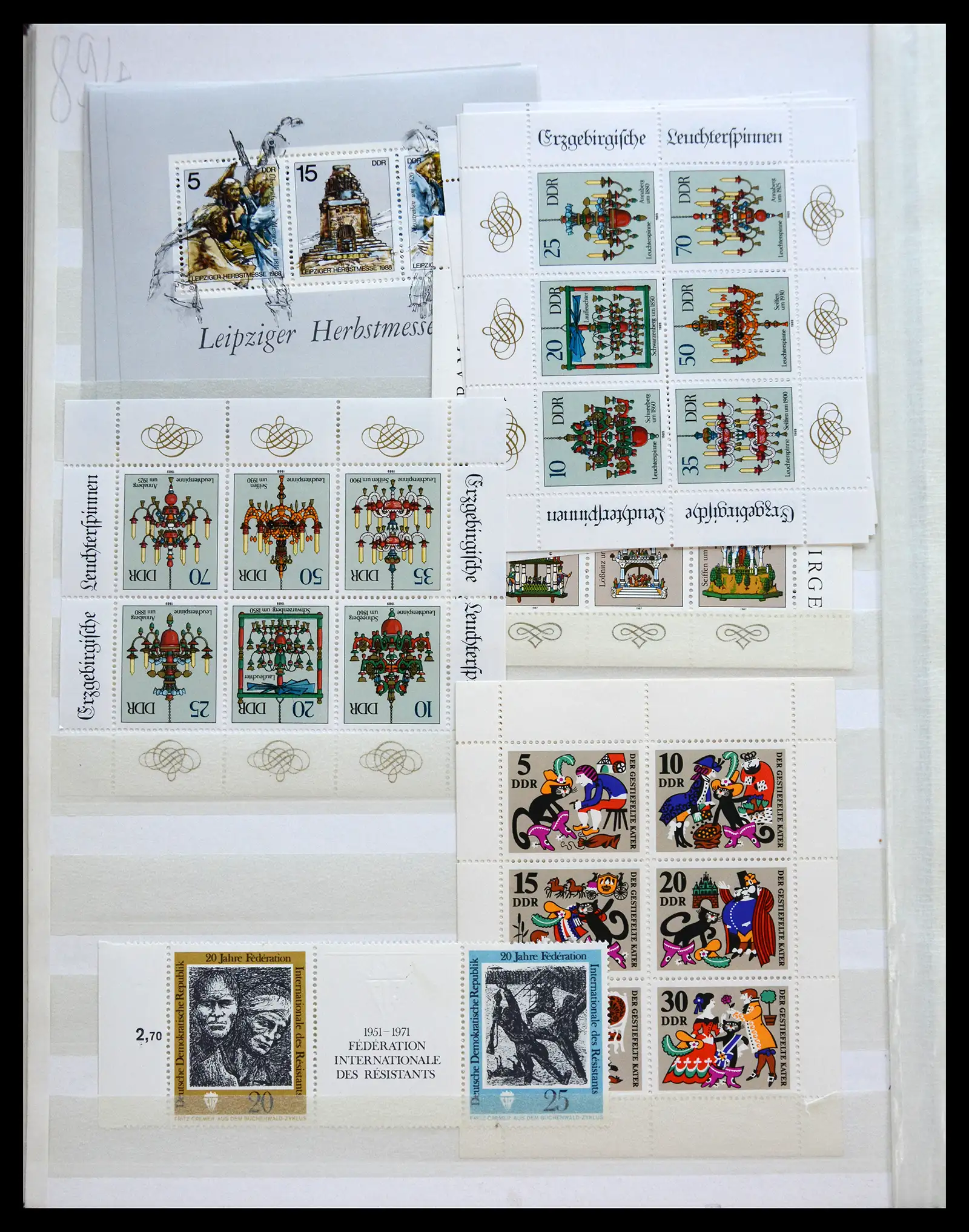 40508 0014 - Postzegelverzameling 40508 DDR combinaties 1960-1990.
