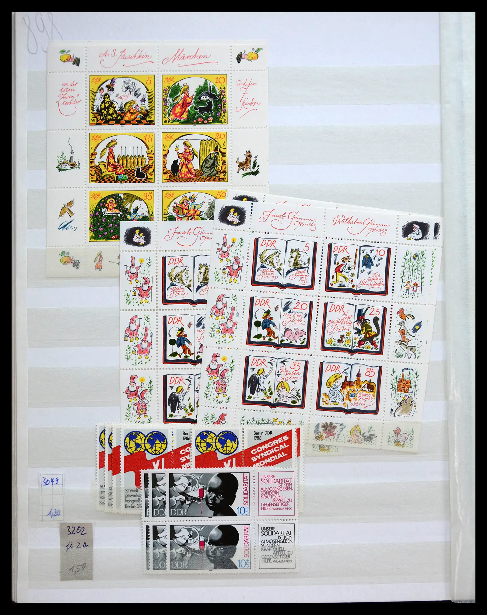 40508 0018 - Postzegelverzameling 40508 DDR combinaties 1960-1990.