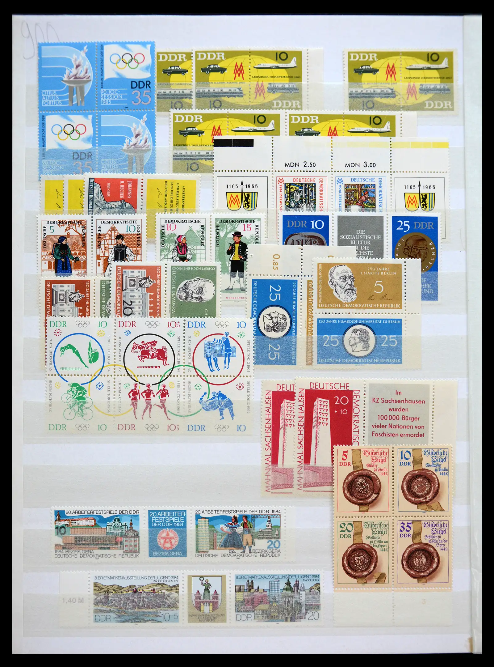 40508 0020 - Postzegelverzameling 40508 DDR combinaties 1960-1990.