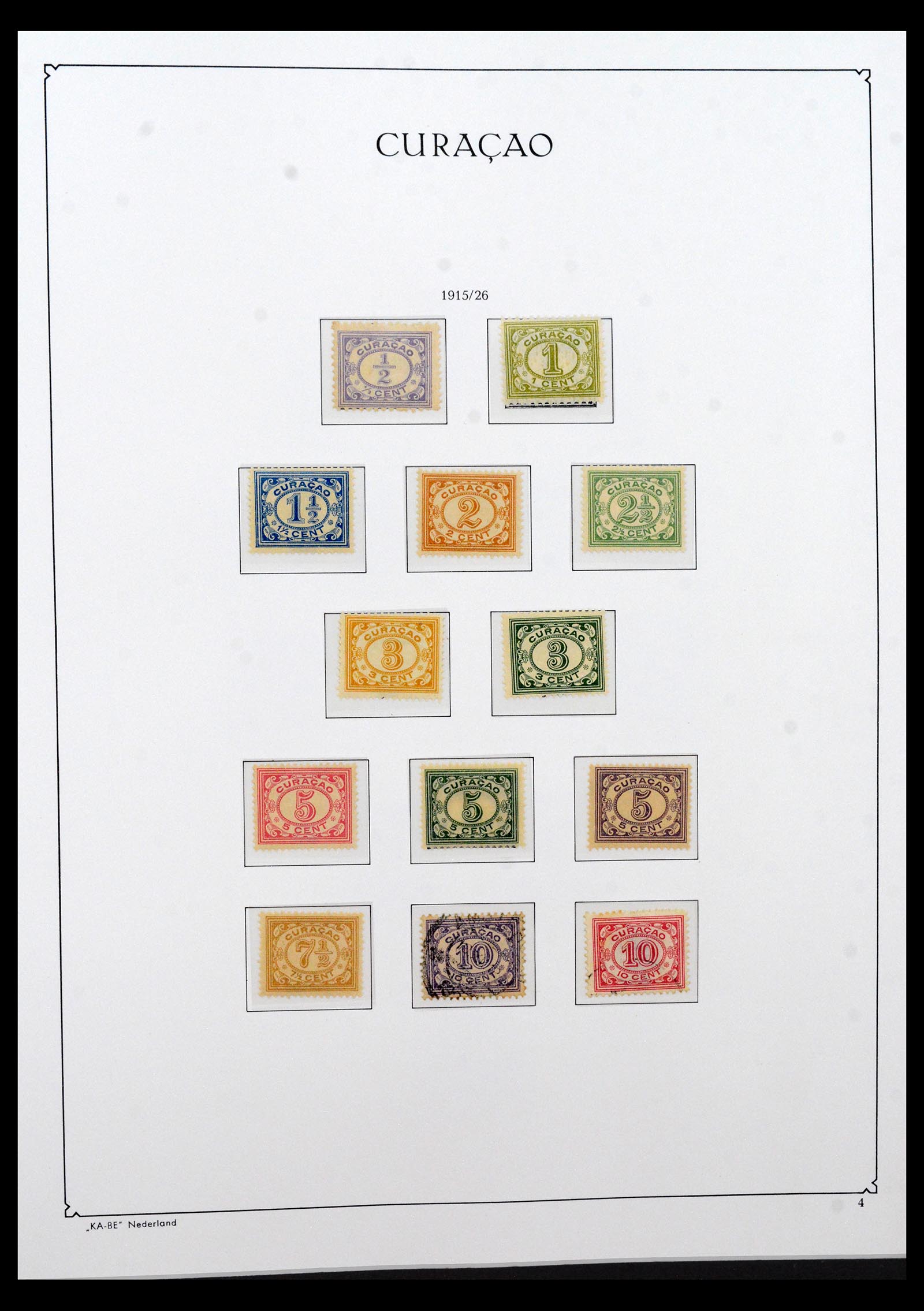 40509 0004 - Postzegel verzameling 40509 Curaçao 1873-1976.