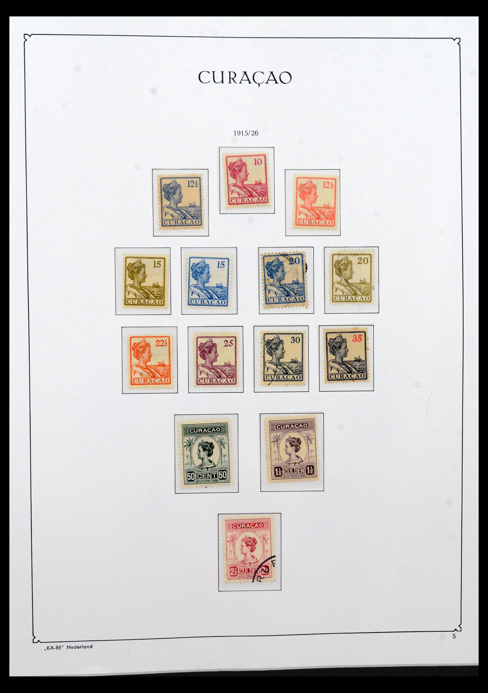 40509 0005 - Postzegel verzameling 40509 Curaçao 1873-1976.