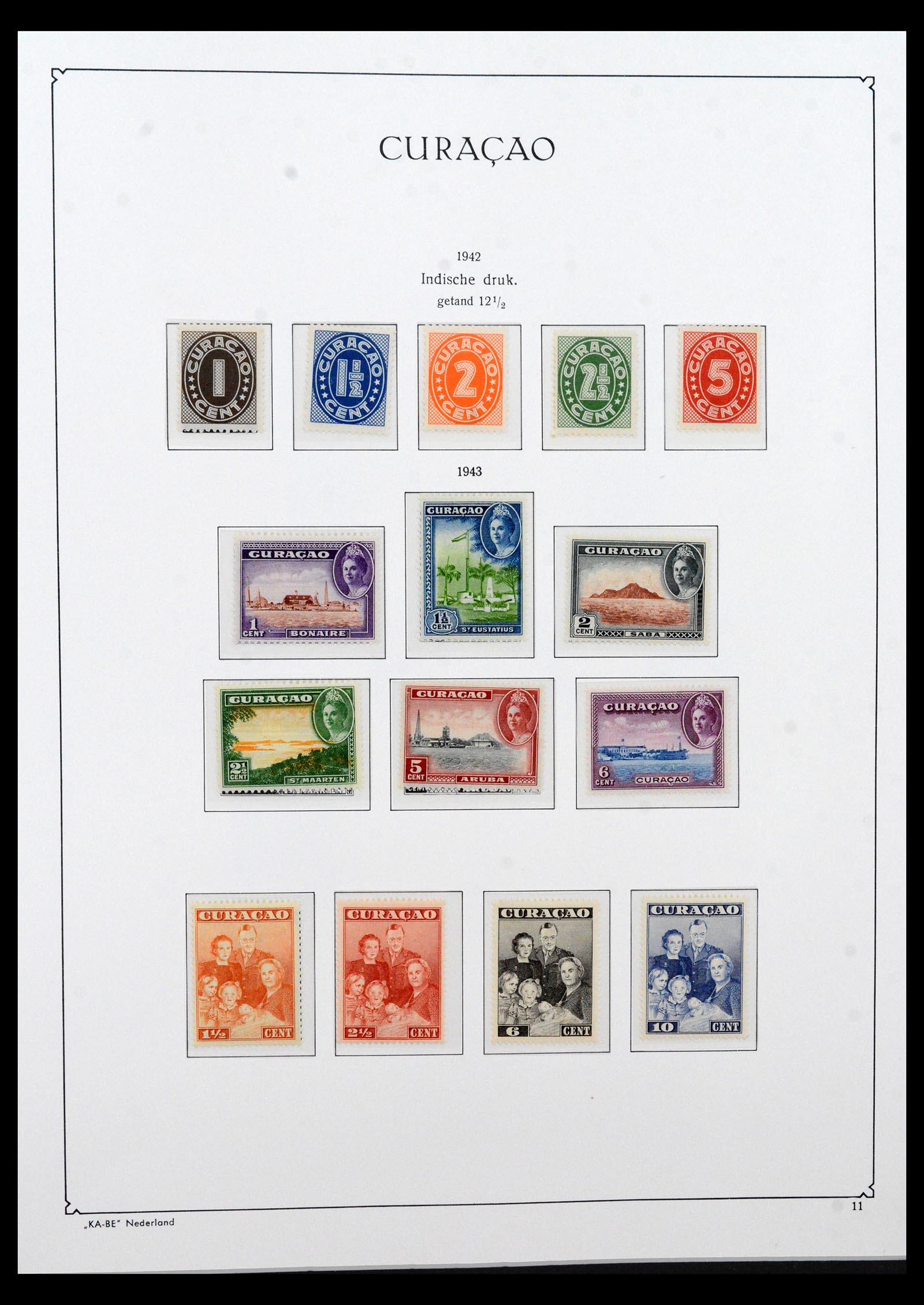 40509 0011 - Postzegel verzameling 40509 Curaçao 1873-1976.