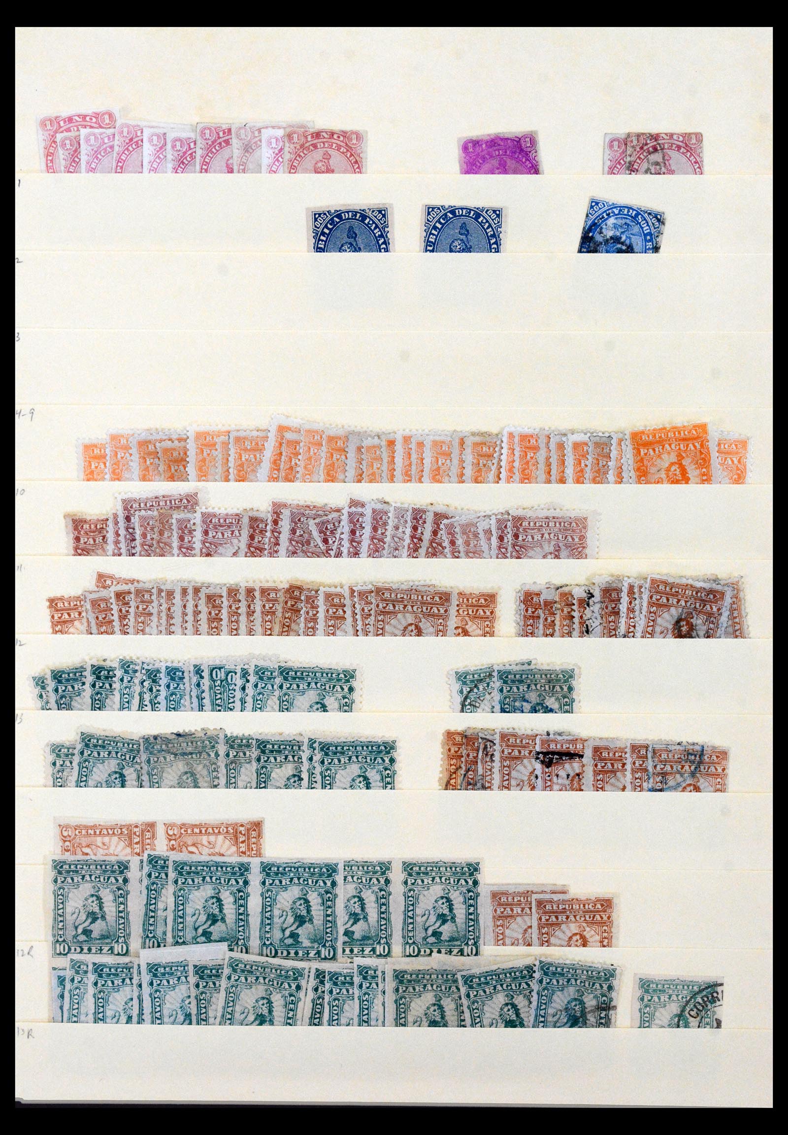 40513 0002 - Postzegel verzameling 40513 Paraguay 1870-1970.