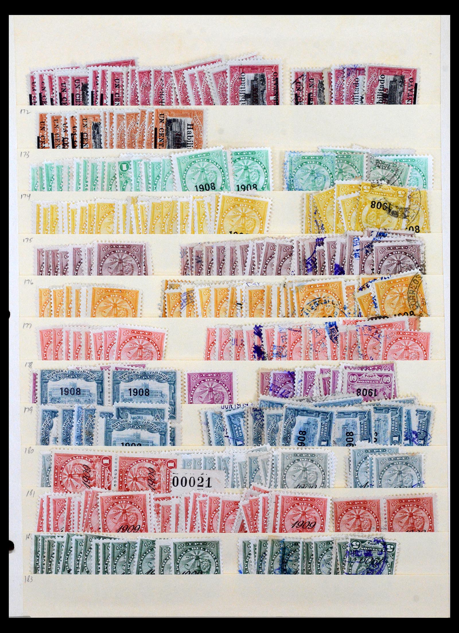 40513 0018 - Postzegel verzameling 40513 Paraguay 1870-1970.