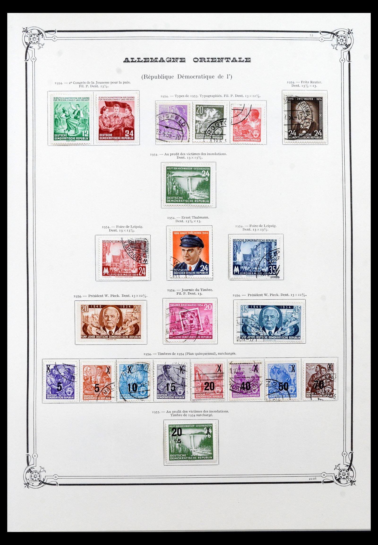 40514 0013 - Postzegelverzameling 40514 DDR 1948-1990.