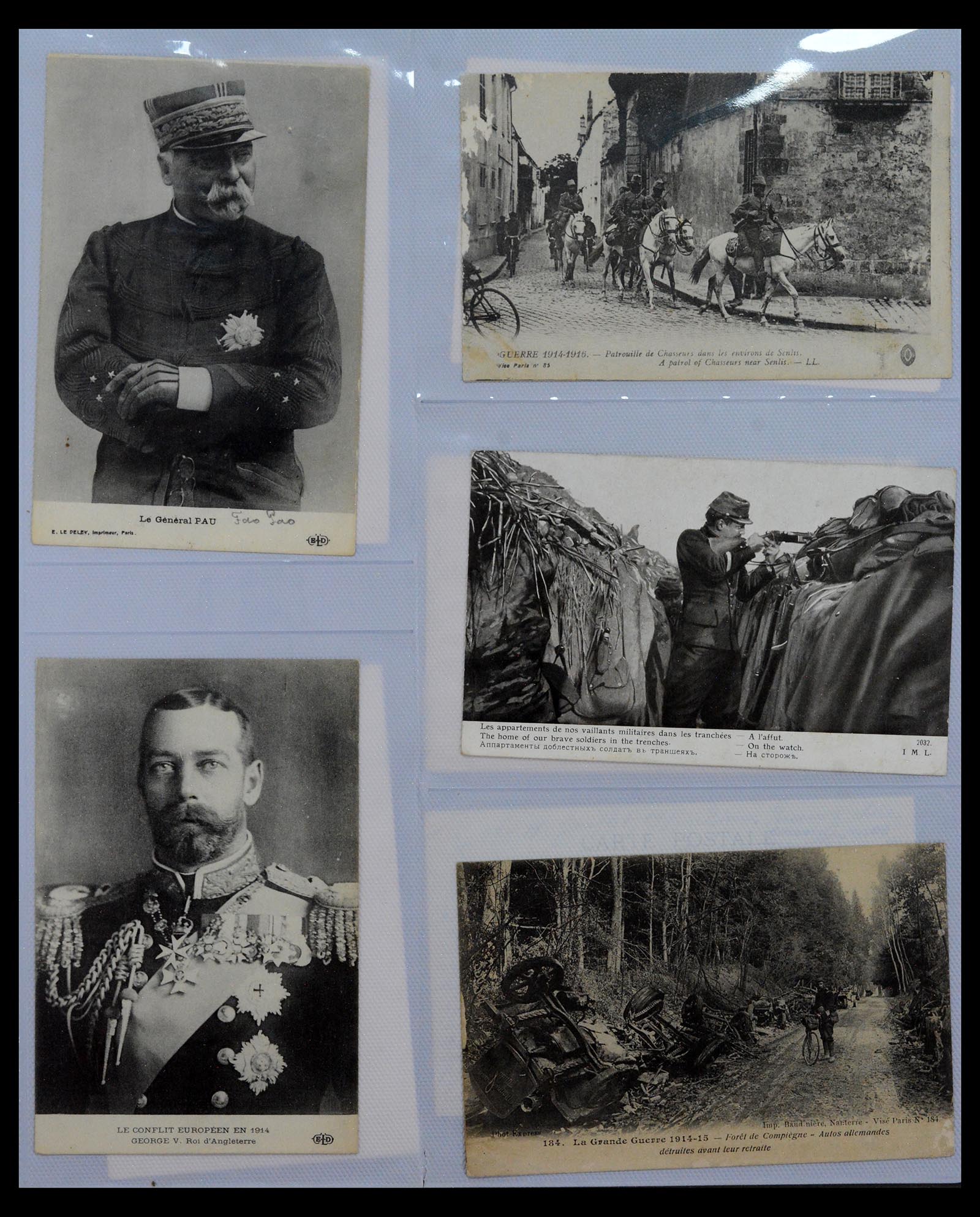 40519 0005 - Postzegel verzameling 40519 Motief 1e wereldoorlog 1914-1918.