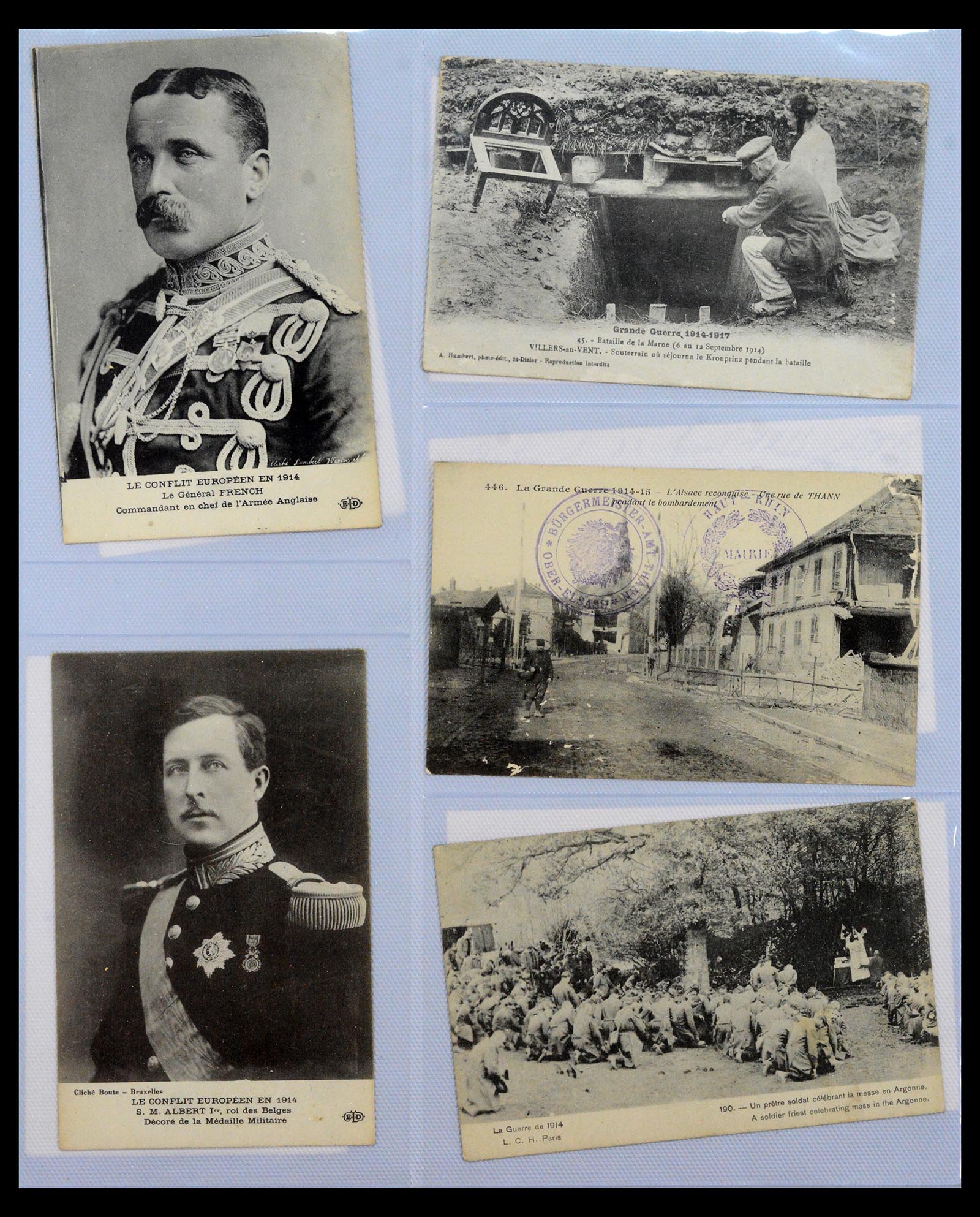 40519 0007 - Postzegel verzameling 40519 Motief 1e wereldoorlog 1914-1918.