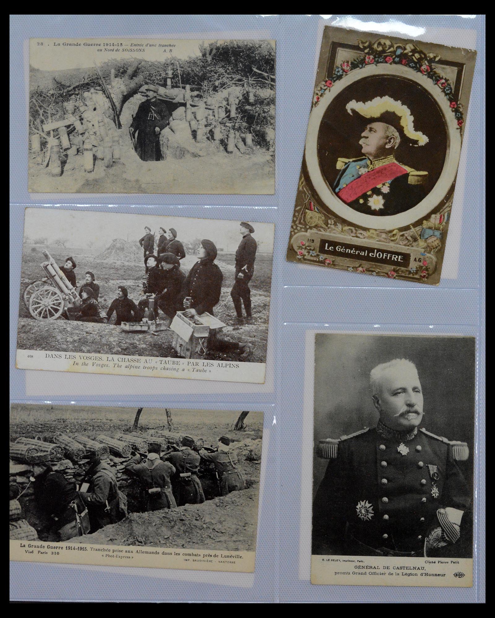 40519 0008 - Postzegel verzameling 40519 Motief 1e wereldoorlog 1914-1918.