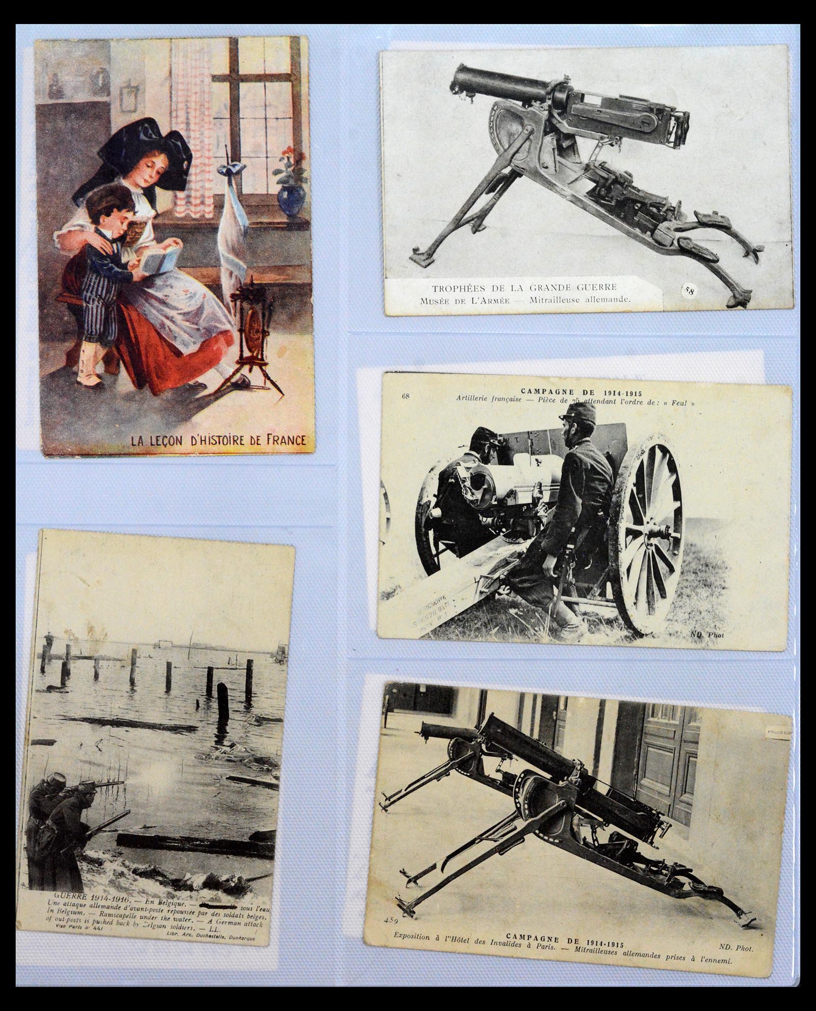 40519 0009 - Postzegel verzameling 40519 Motief 1e wereldoorlog 1914-1918.