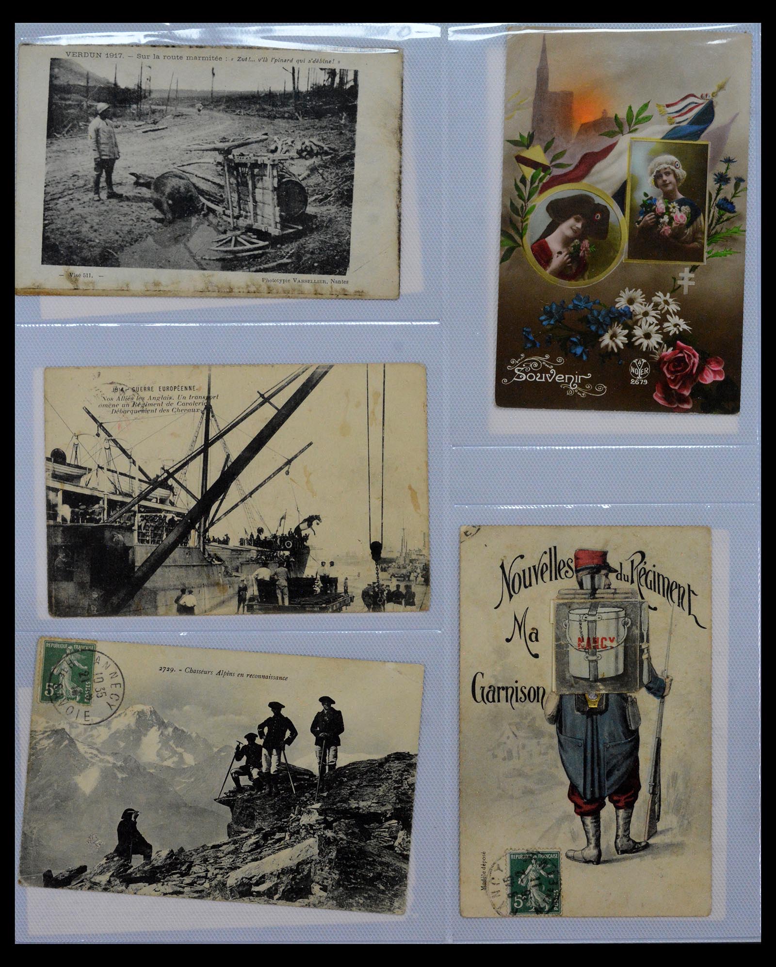 40519 0012 - Postzegel verzameling 40519 Motief 1e wereldoorlog 1914-1918.